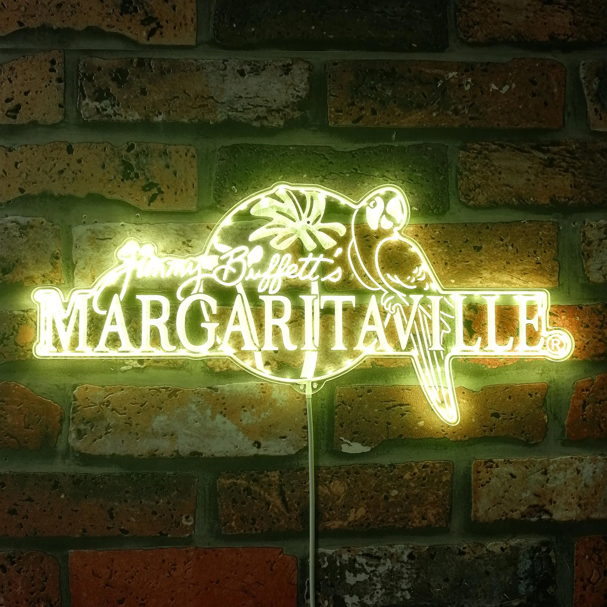 Jimmy Buffett Margaritaville Neon LED Sign with Dynamic RGB Colors - Image 8