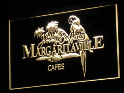Jimmy Buffett Margaritaville LED Neon Sign - Parrothead Bar Decor - Image 4