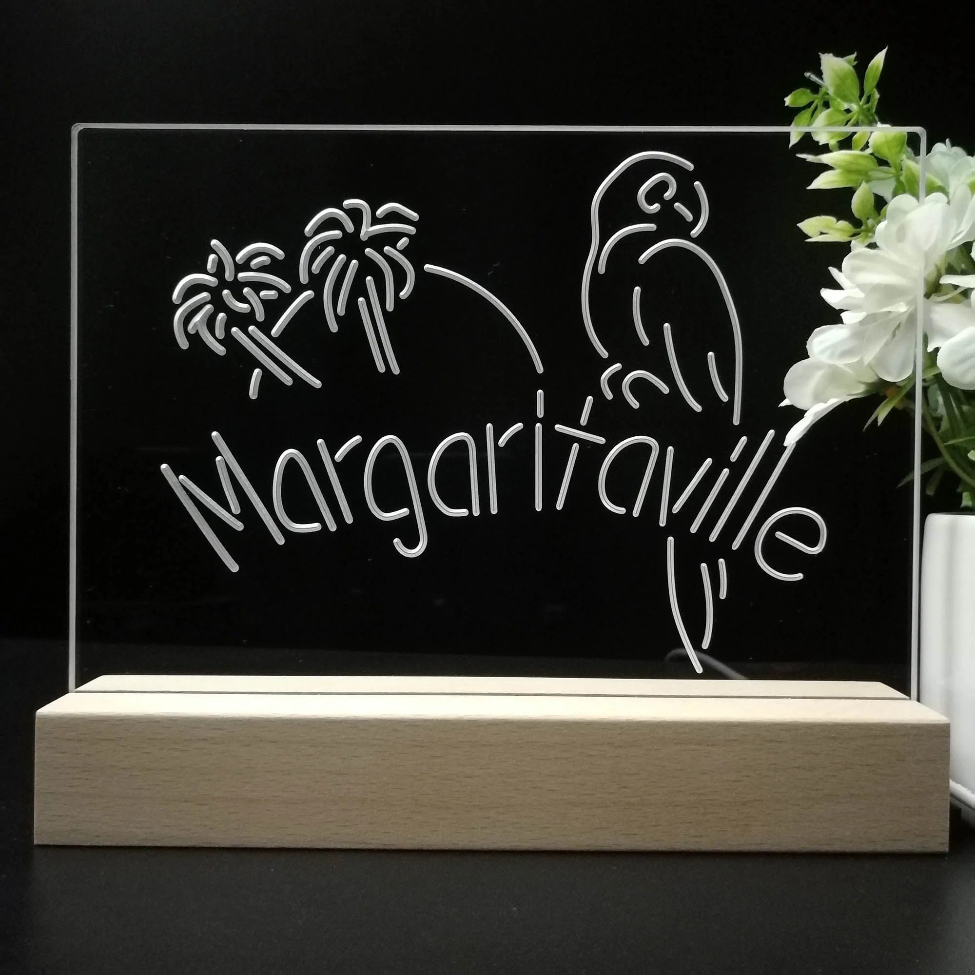 Jimmy Buffett Margaritaville Neon Sign Pub Bar Lamp - Image 8