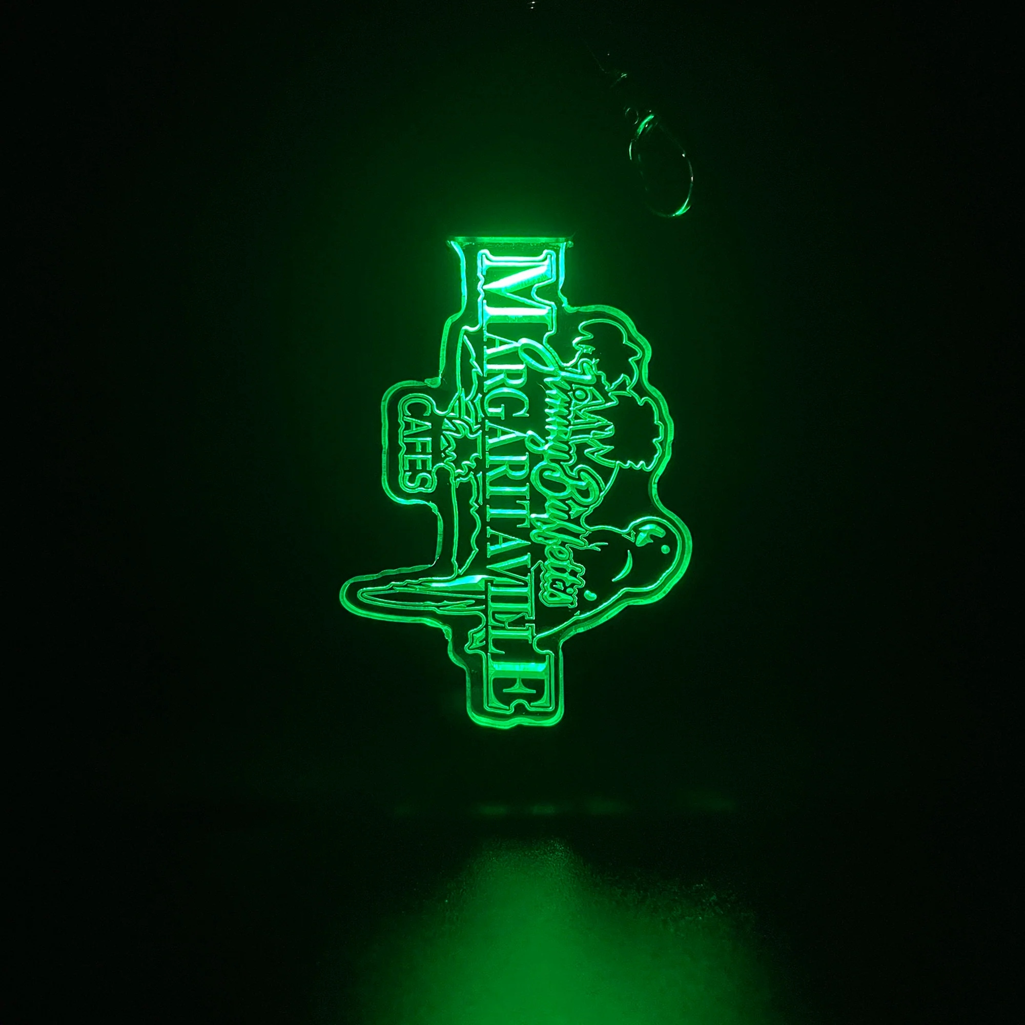 Jimmy Buffett's LED Light Acrylic Keychain , Christmas Tree Ornament - Image 6