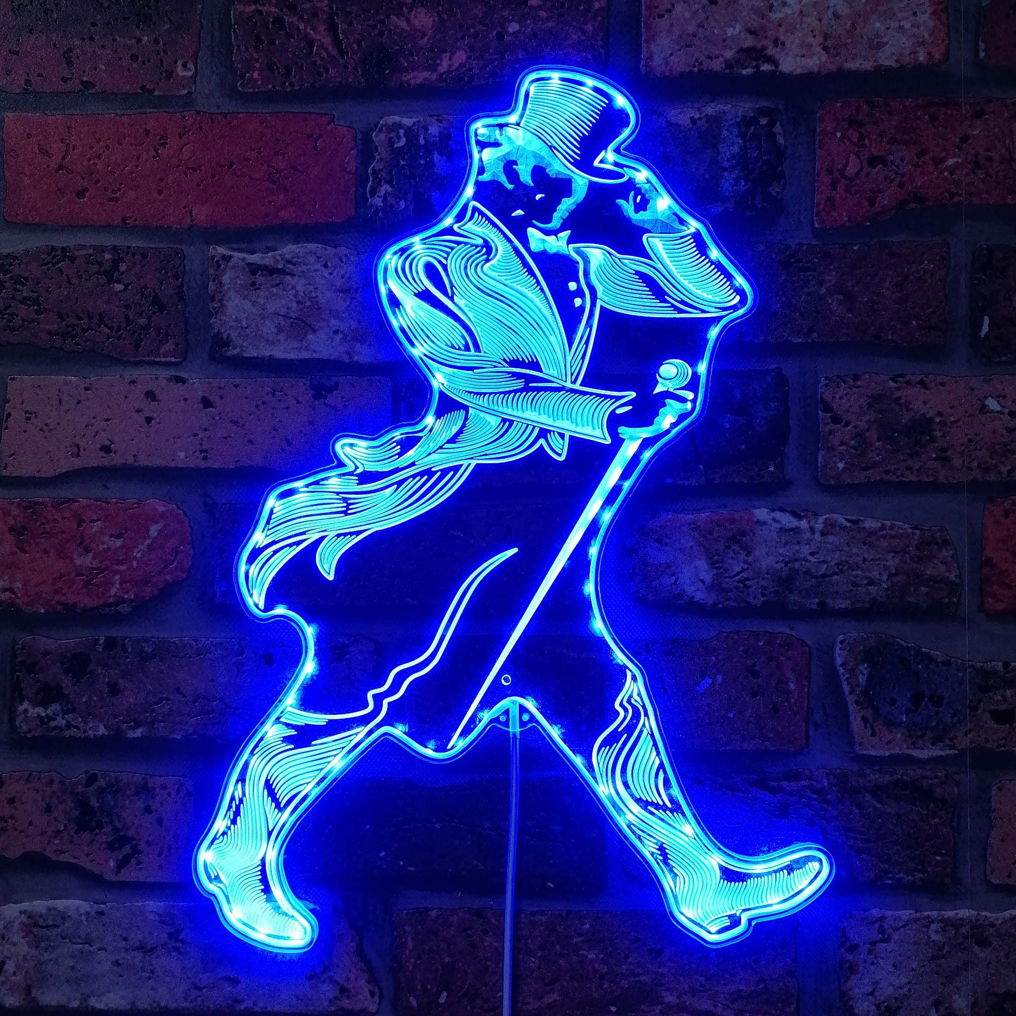 Johnnie Walker Neon LED Sign with Dynamic RGB Colors - Image 5