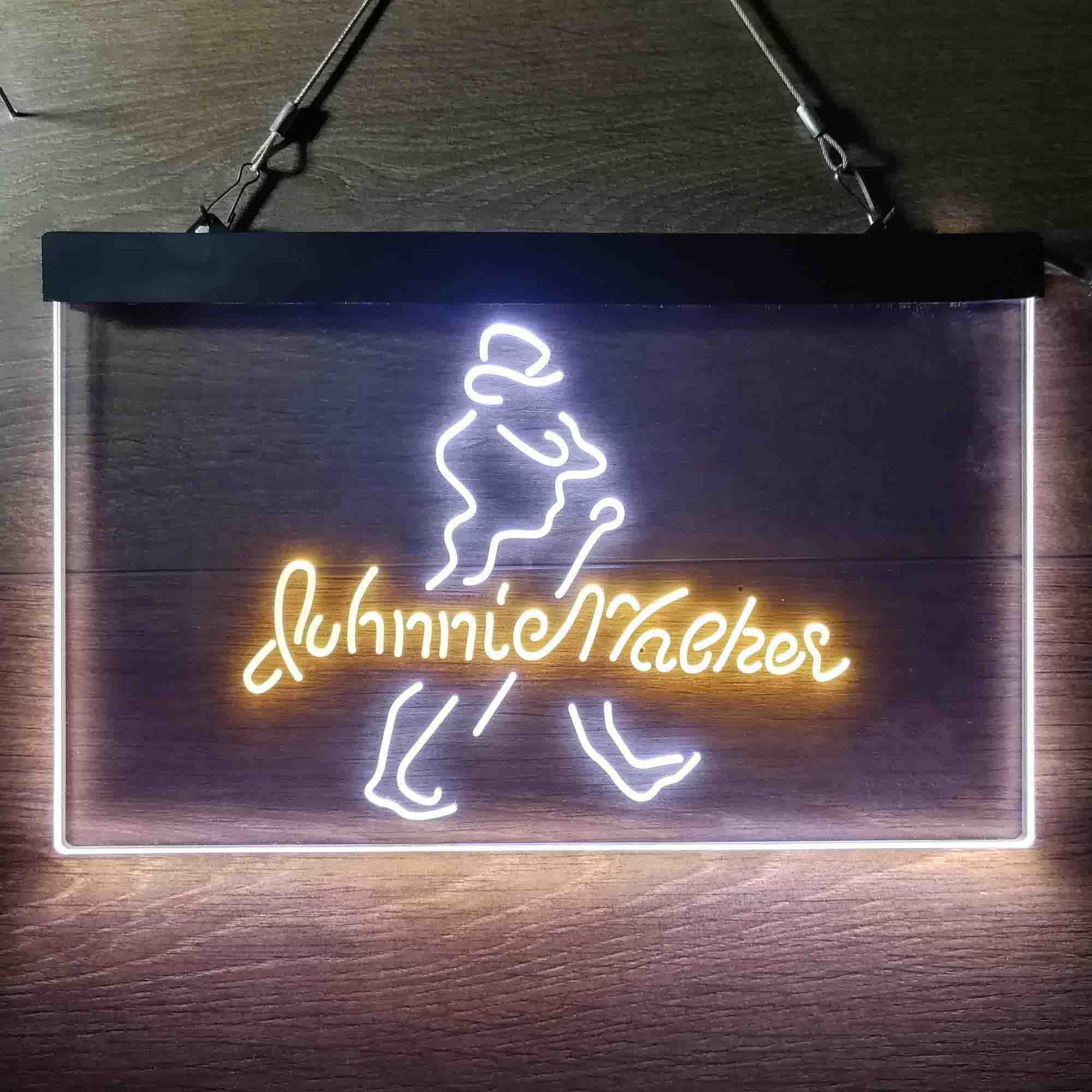Johnnie Walker Line Logo Right Home Bar Neon Light LED Sign