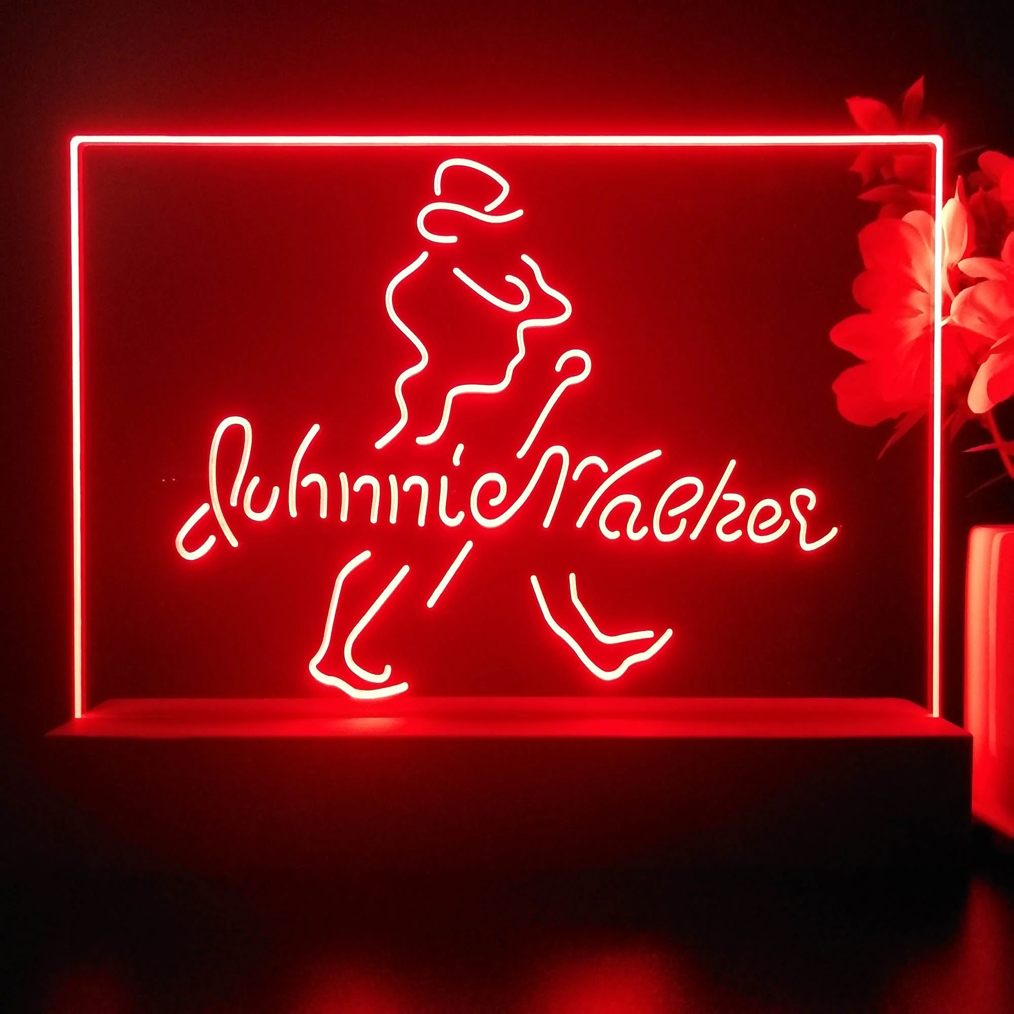 Johnnie Walker Line Logo Right Neon Sign Pub Bar Decor Lamp - Image 3
