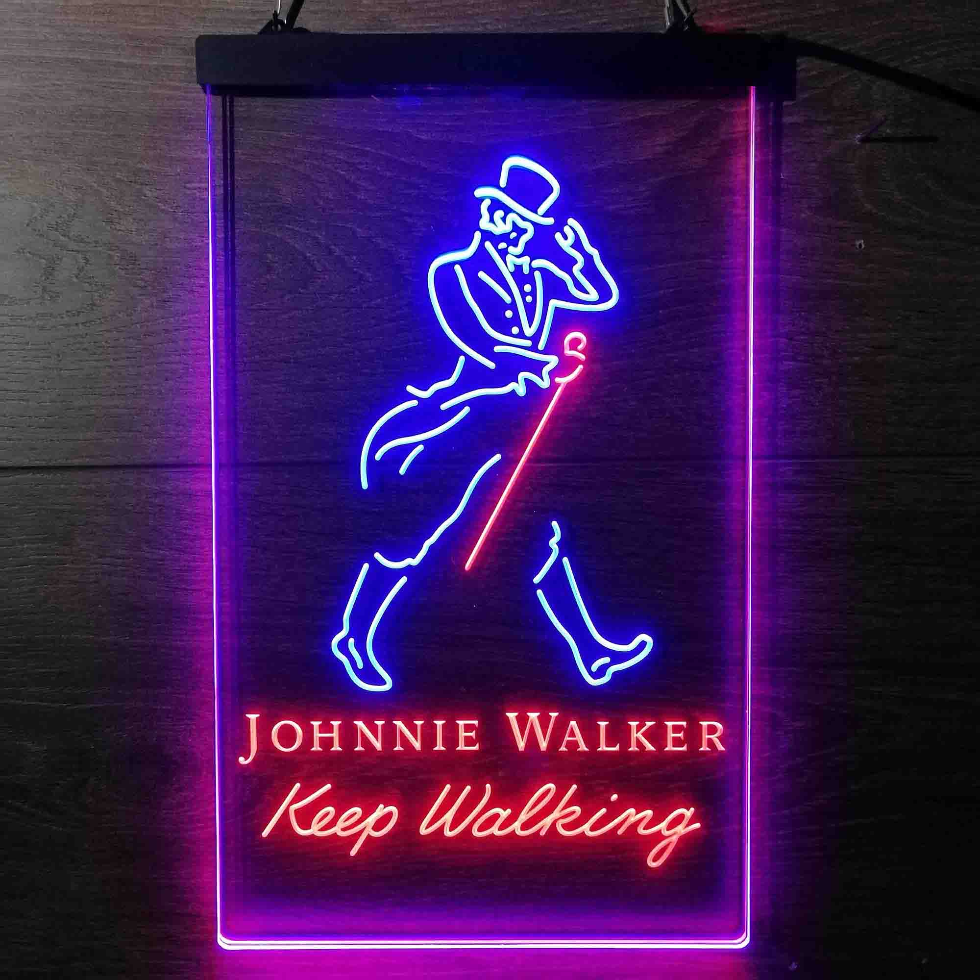 Jonnie Walker Man Cave Keep Walking Neon-Like LED Sign - Image 12