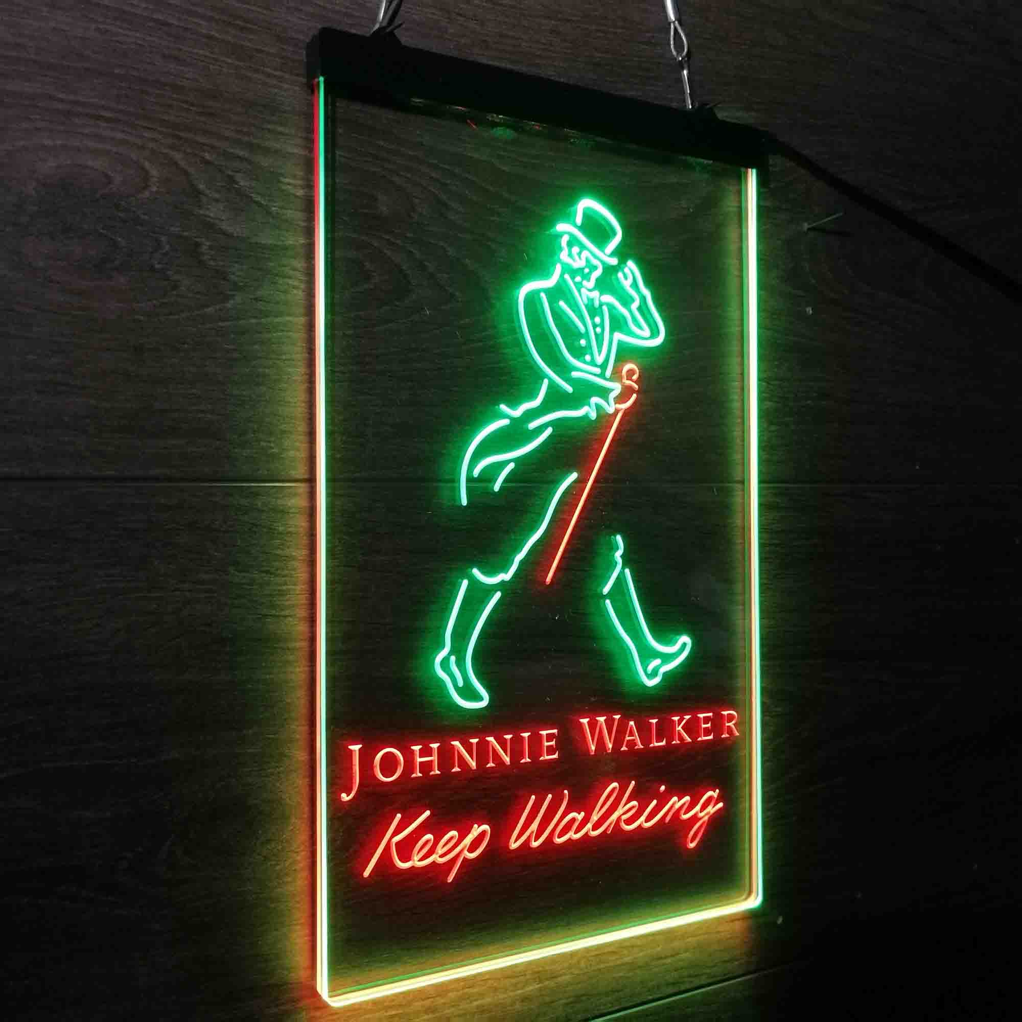 Jonnie Walker Man Cave Keep Walking Neon-Like LED Sign - Image 24