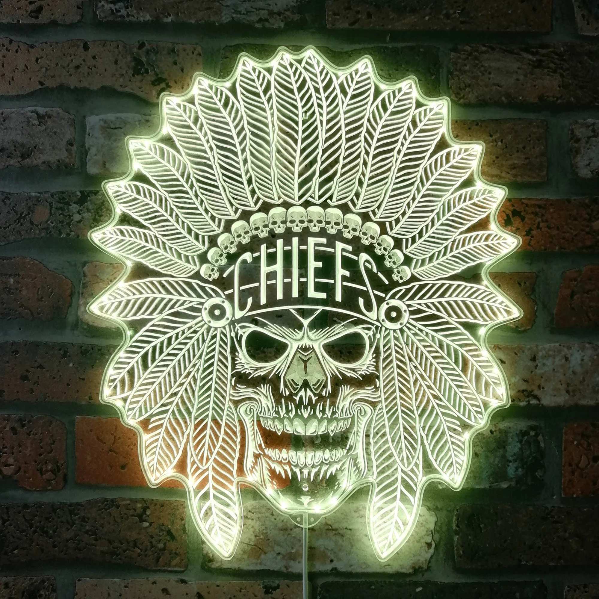 Kansas City Chiefs LED Neon Sign - Dynamic RGB Colors Man Cave Bar - Image 7