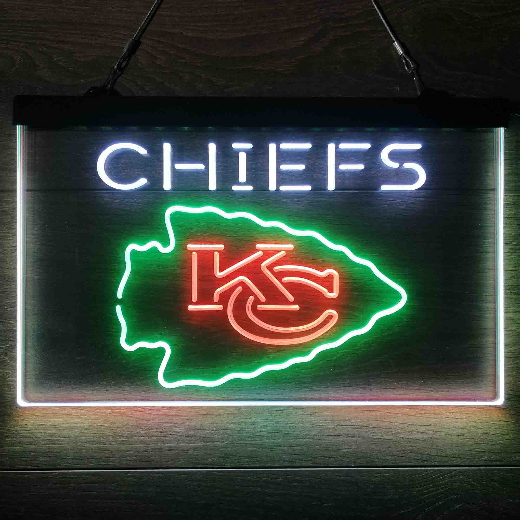 Kansas City Chiefs  Neon 3-Color LED Sign - Image 3
