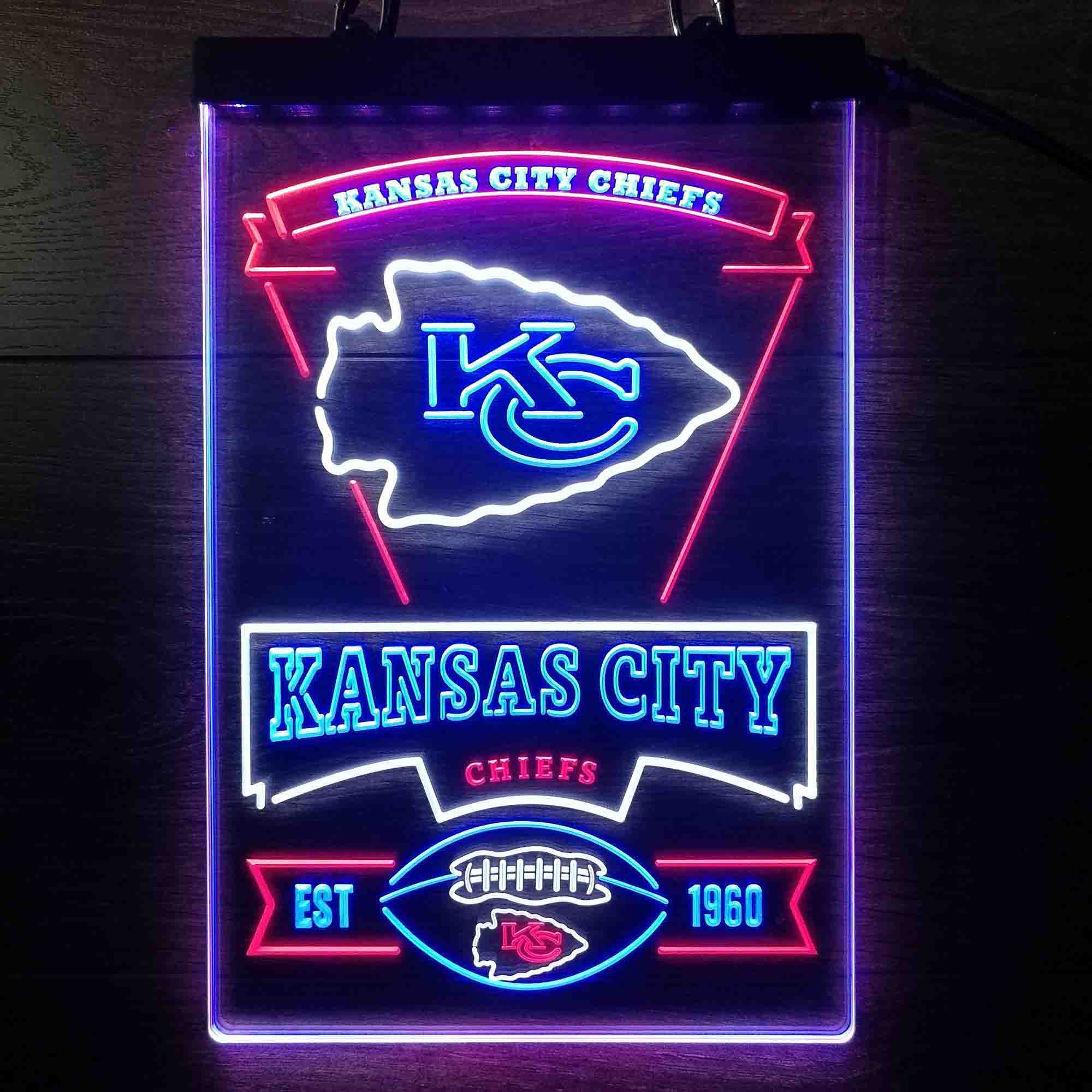 Kansas City Chiefs Neon LED Sign 3 Colors - Image 11