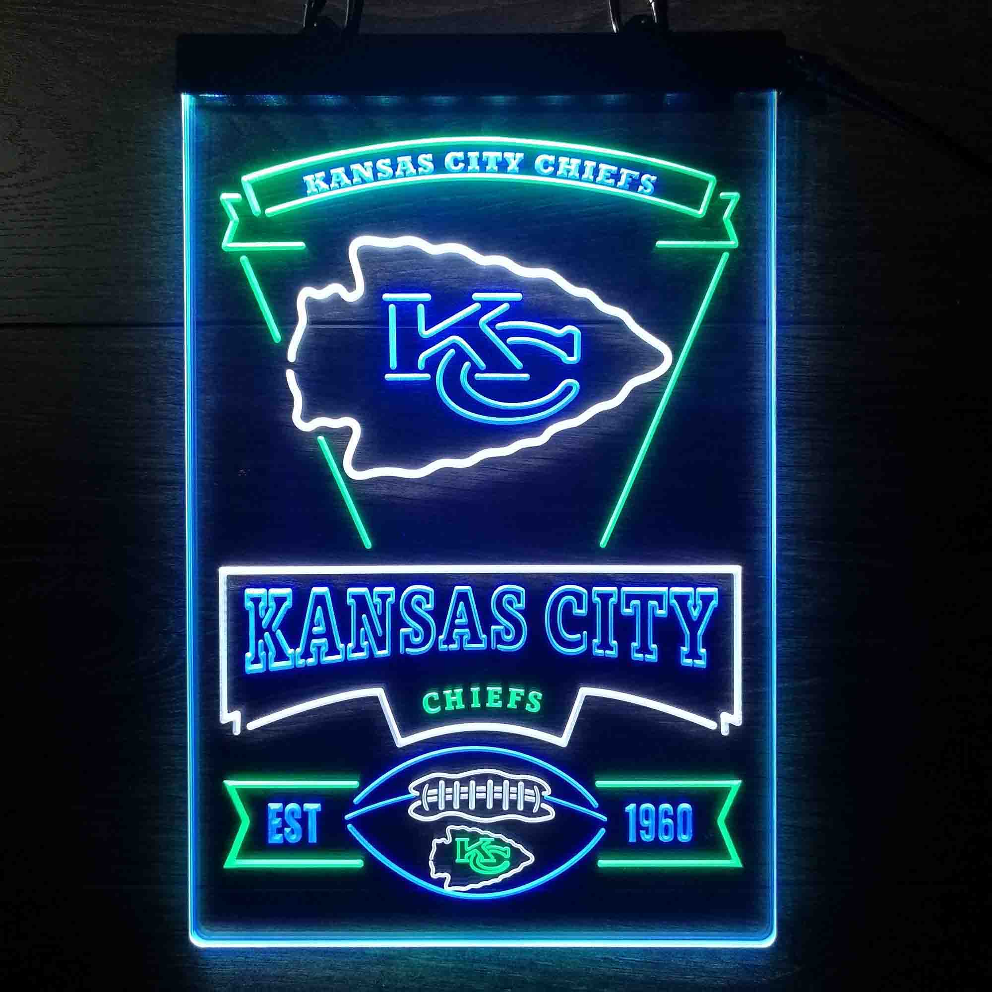 Kansas City Chiefs Neon LED Sign 3 Colors - Image 4