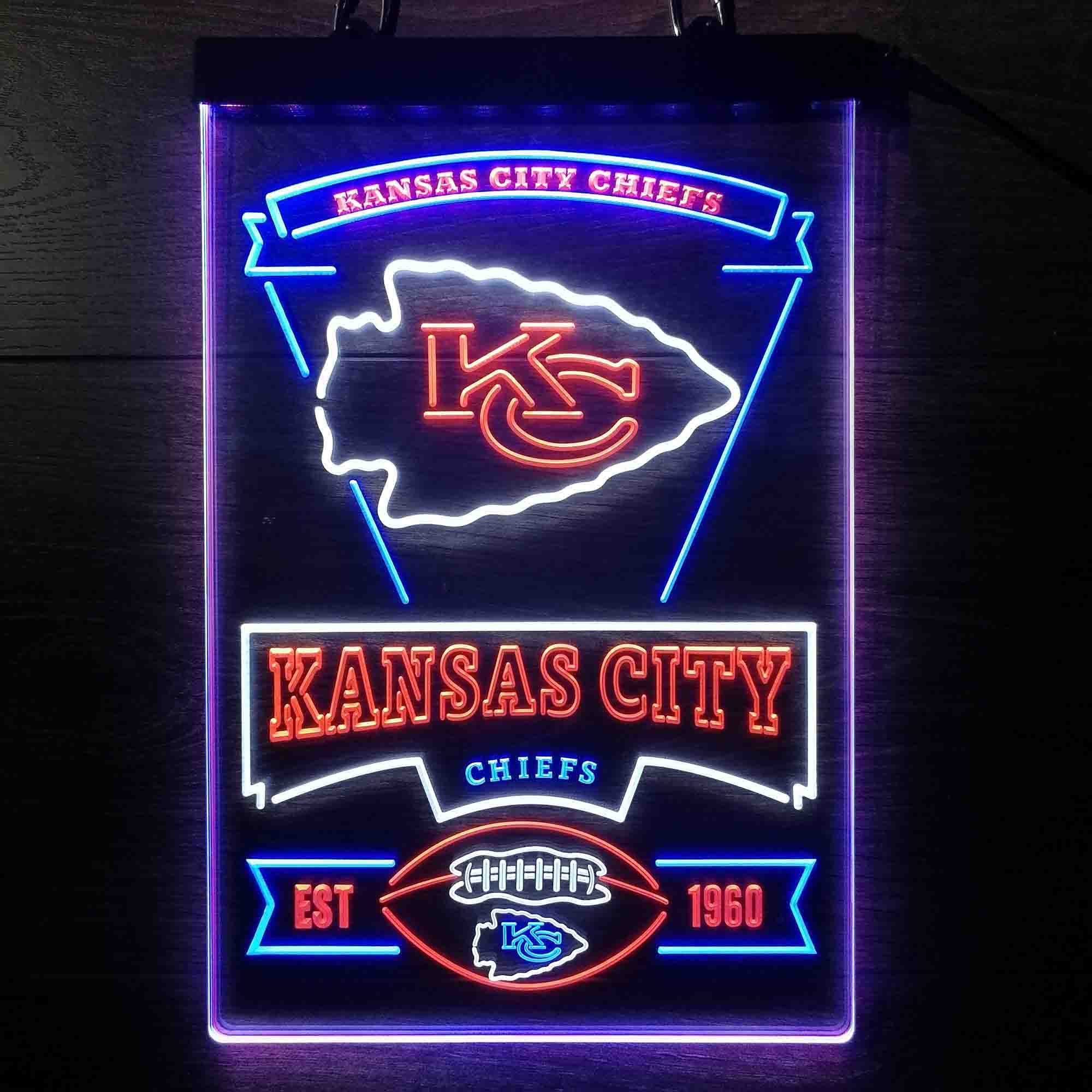 Kansas City Chiefs Neon LED Sign 3 Colors - Image 5