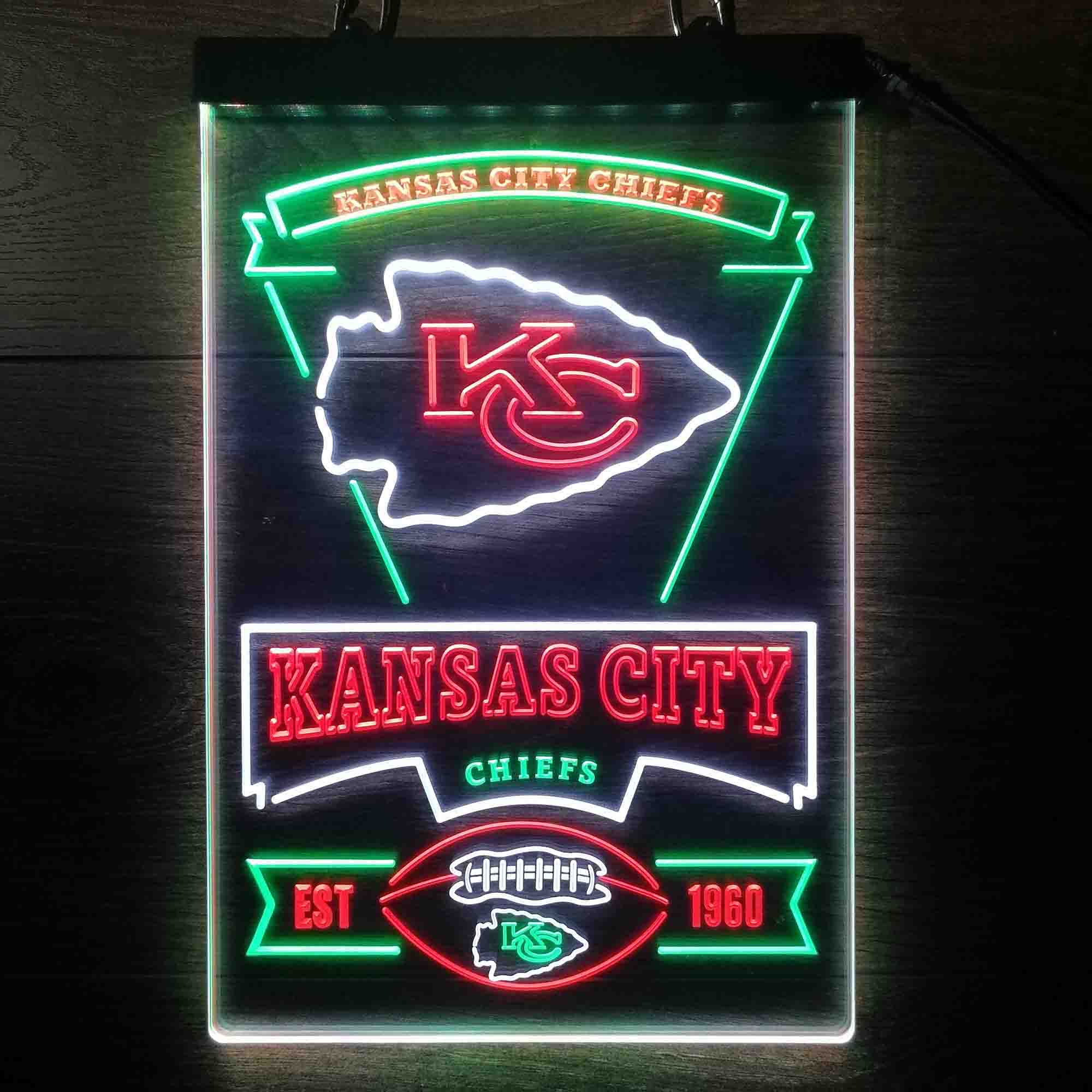 Kansas City Chiefs Neon LED Sign 3 Colors - Image 6