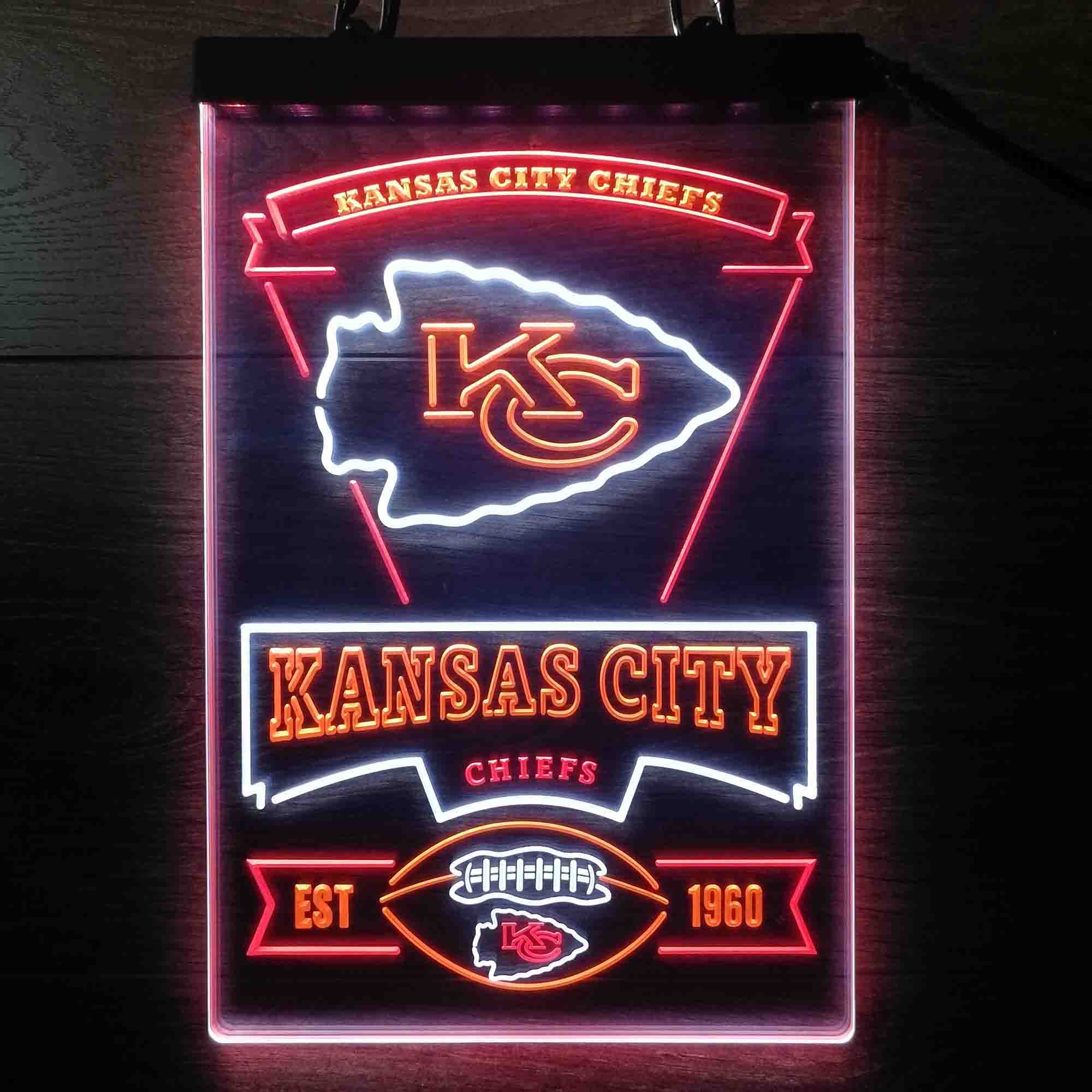 Kansas City Chiefs Neon LED Sign 3 Colors - Image 7