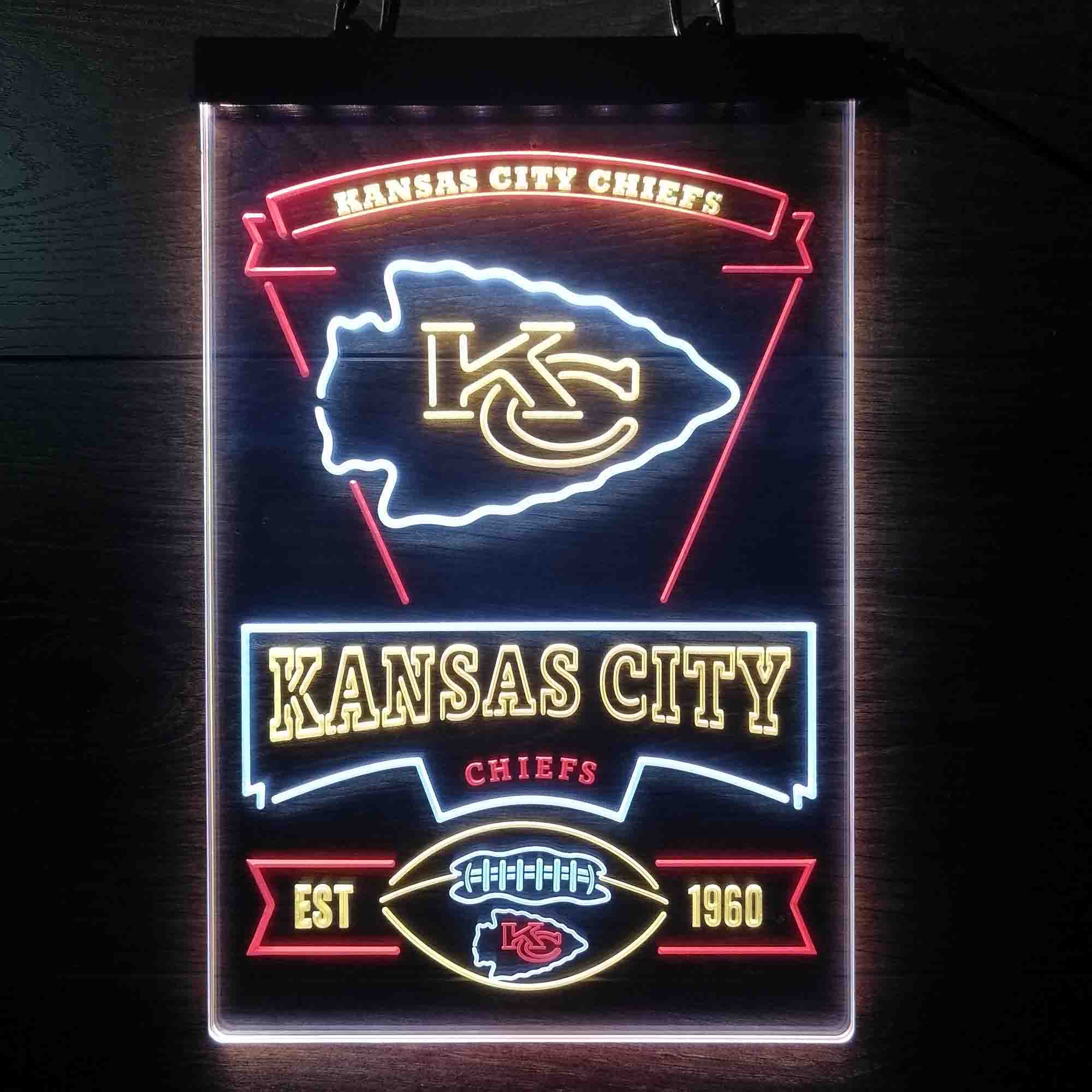 Kansas City Chiefs Neon LED Sign 3 Colors - Image 9