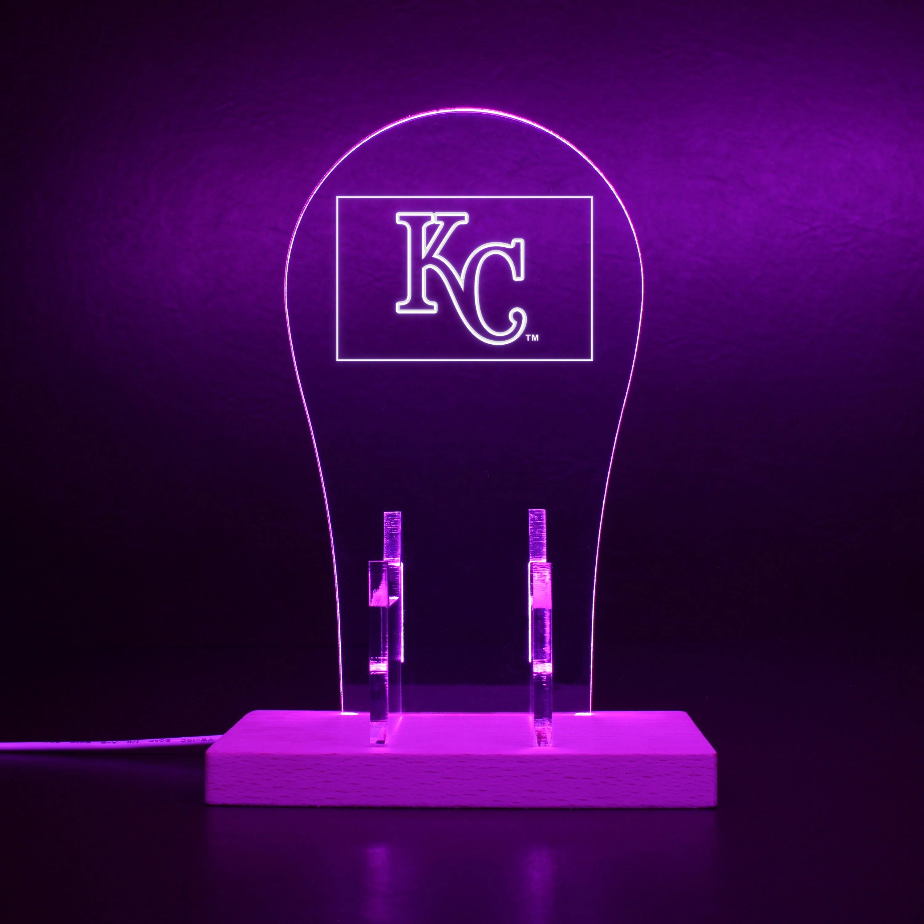 Kansas City Royals Cap Logos LED Gaming Headset Controller Stand - Image 6