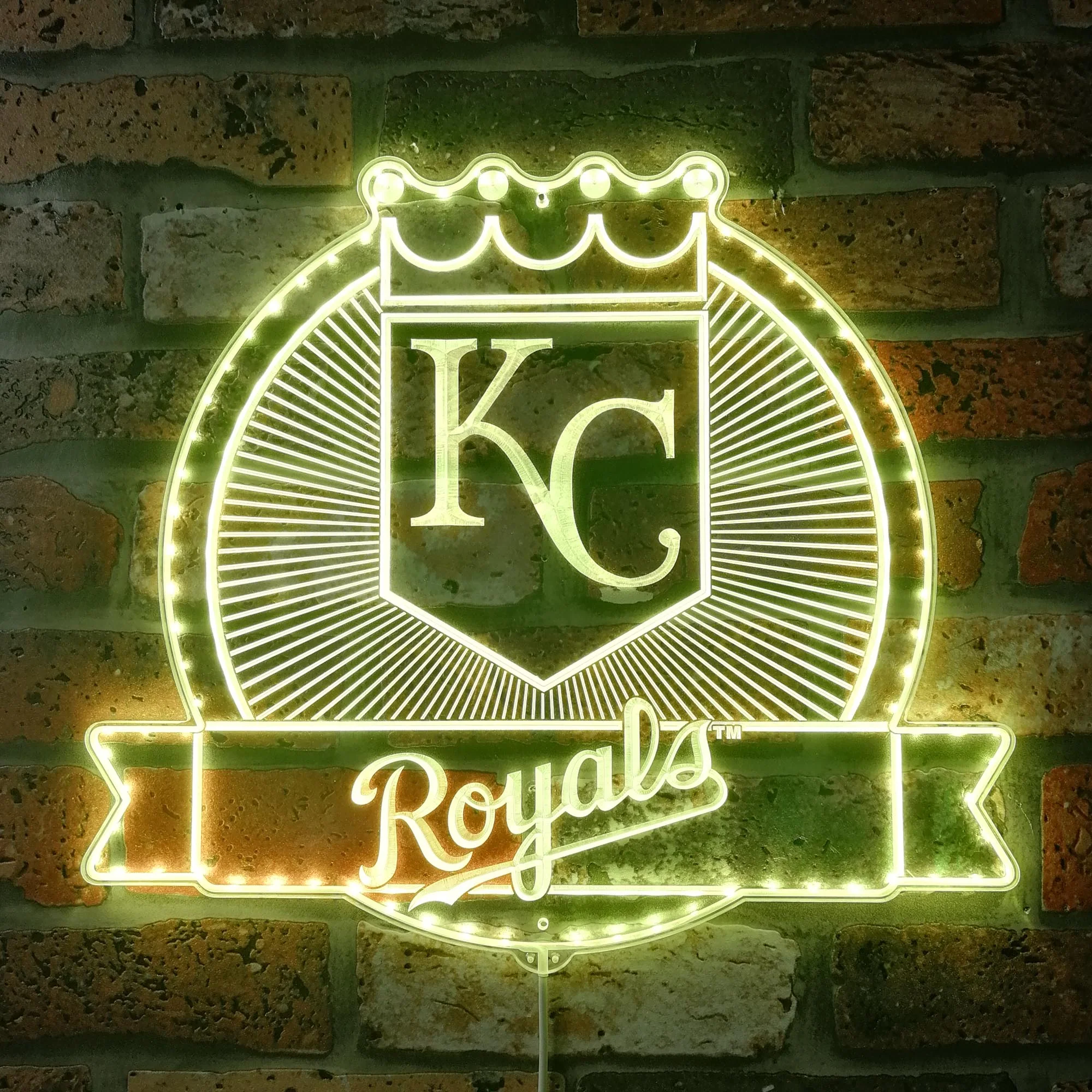 Kansas City Royals Neon LED Sign with Dynamic RGB Colors - Image 7