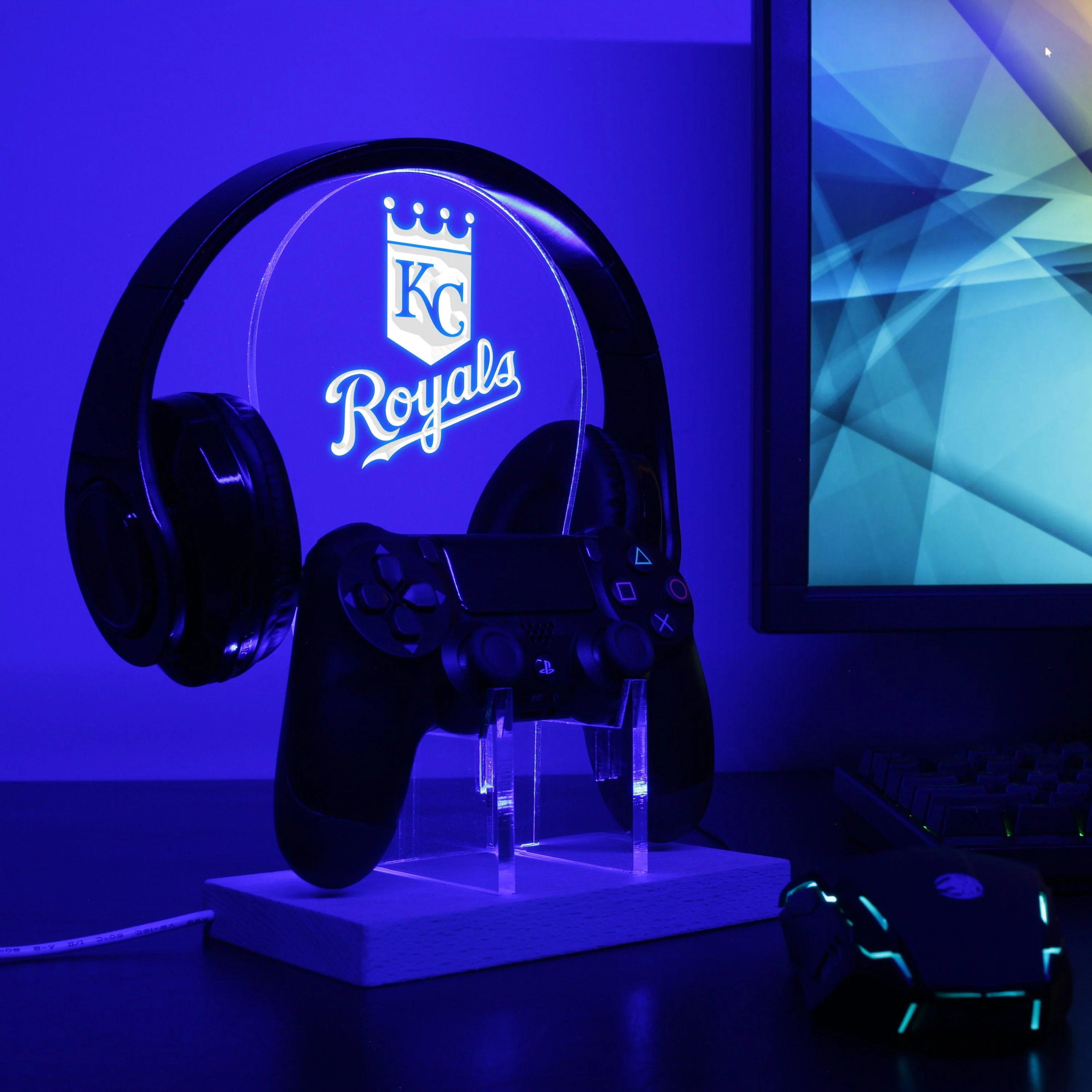 Kansas City Royals LED Gaming Headset Controller Stand - Image 2