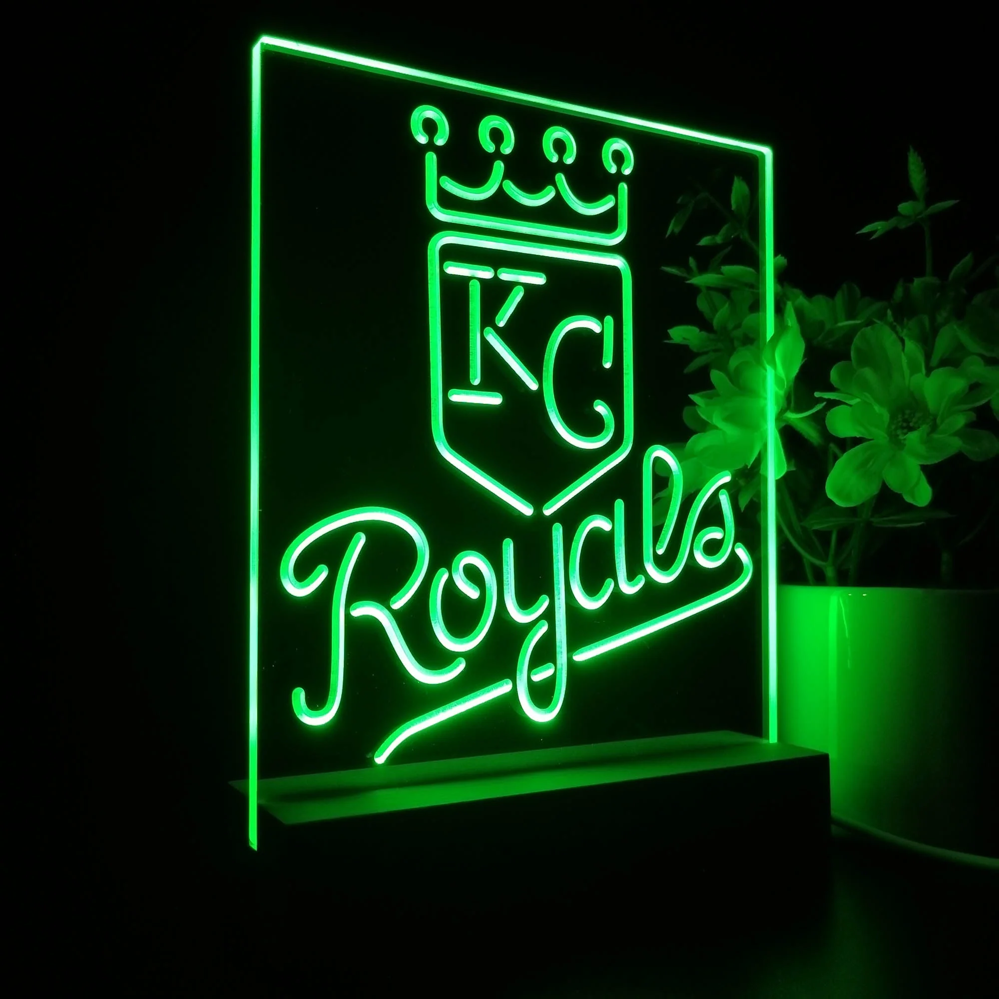 Kansas City Royals Neon Sign Table Top Lamp - Image 5