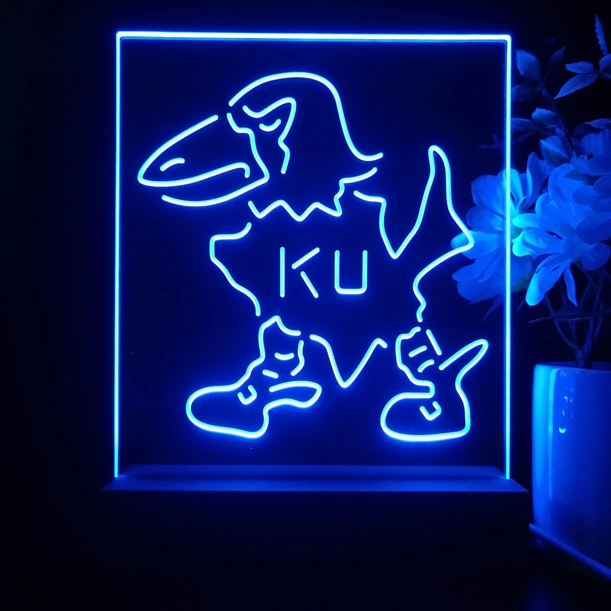 Kansas Jayhawks Neon Sign Pub Bar Lamp - Image 2