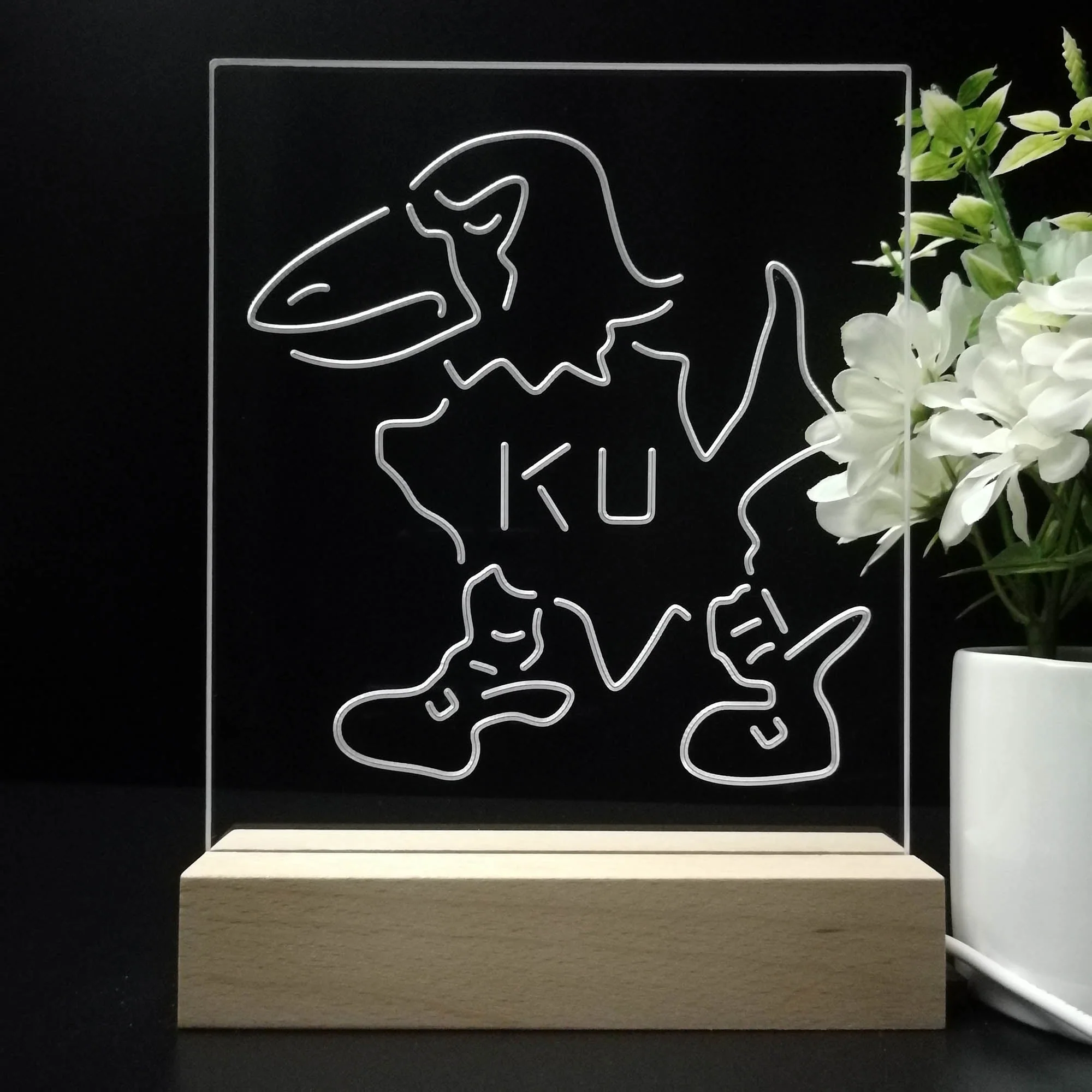 Kansas Jayhawks Neon Sign Pub Bar Lamp - Image 8
