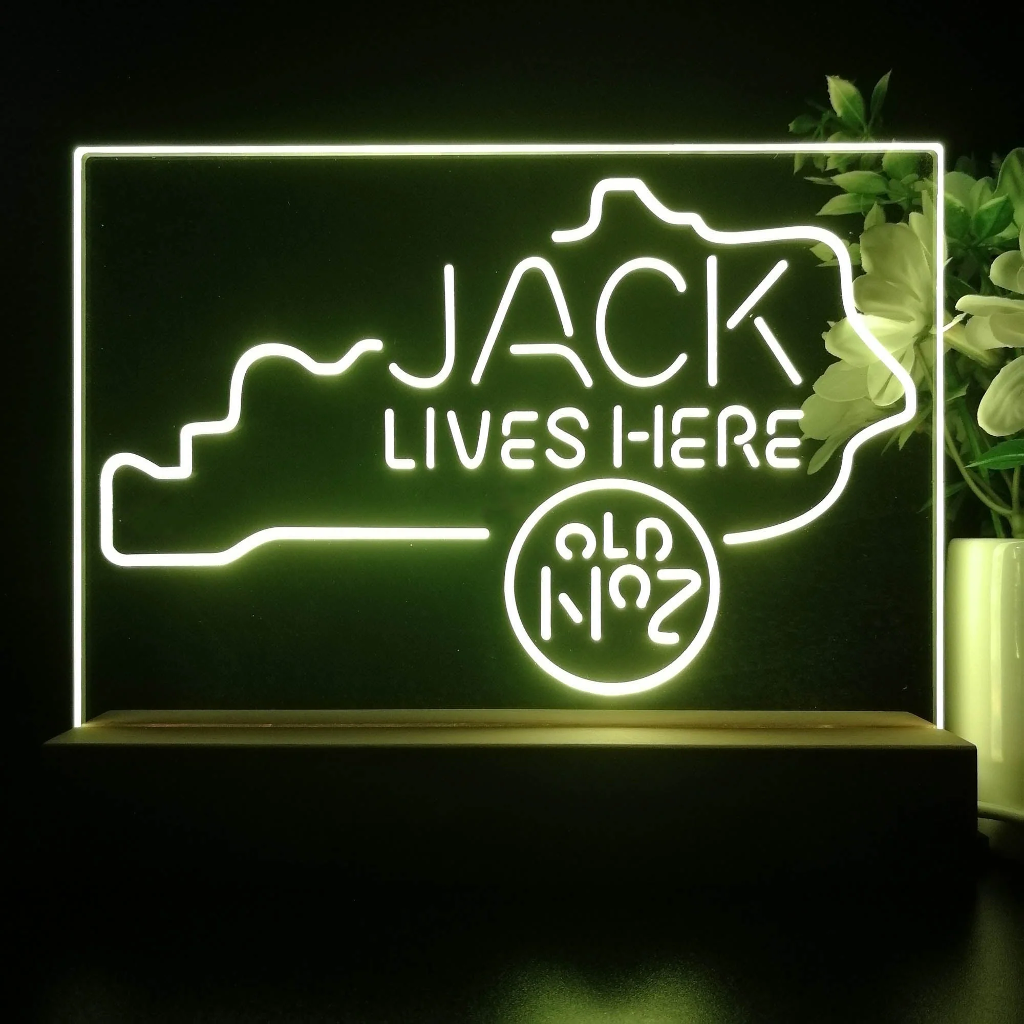 Kentucky Jack Lives Here Neon Sign Pub Bar Lamp - Image 4