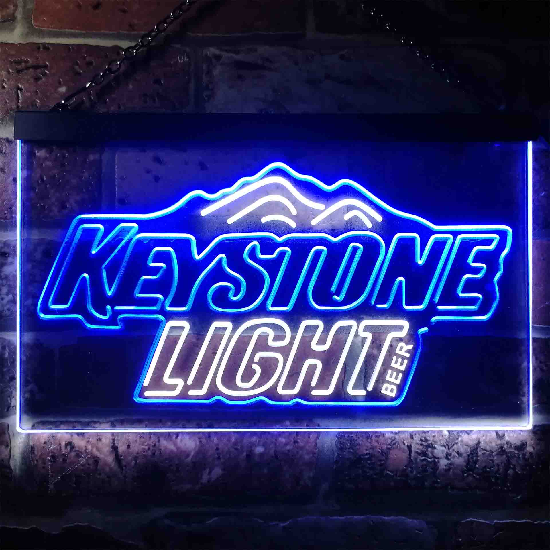 Keystone Light Beer Home Bar Neon Light LED Sign