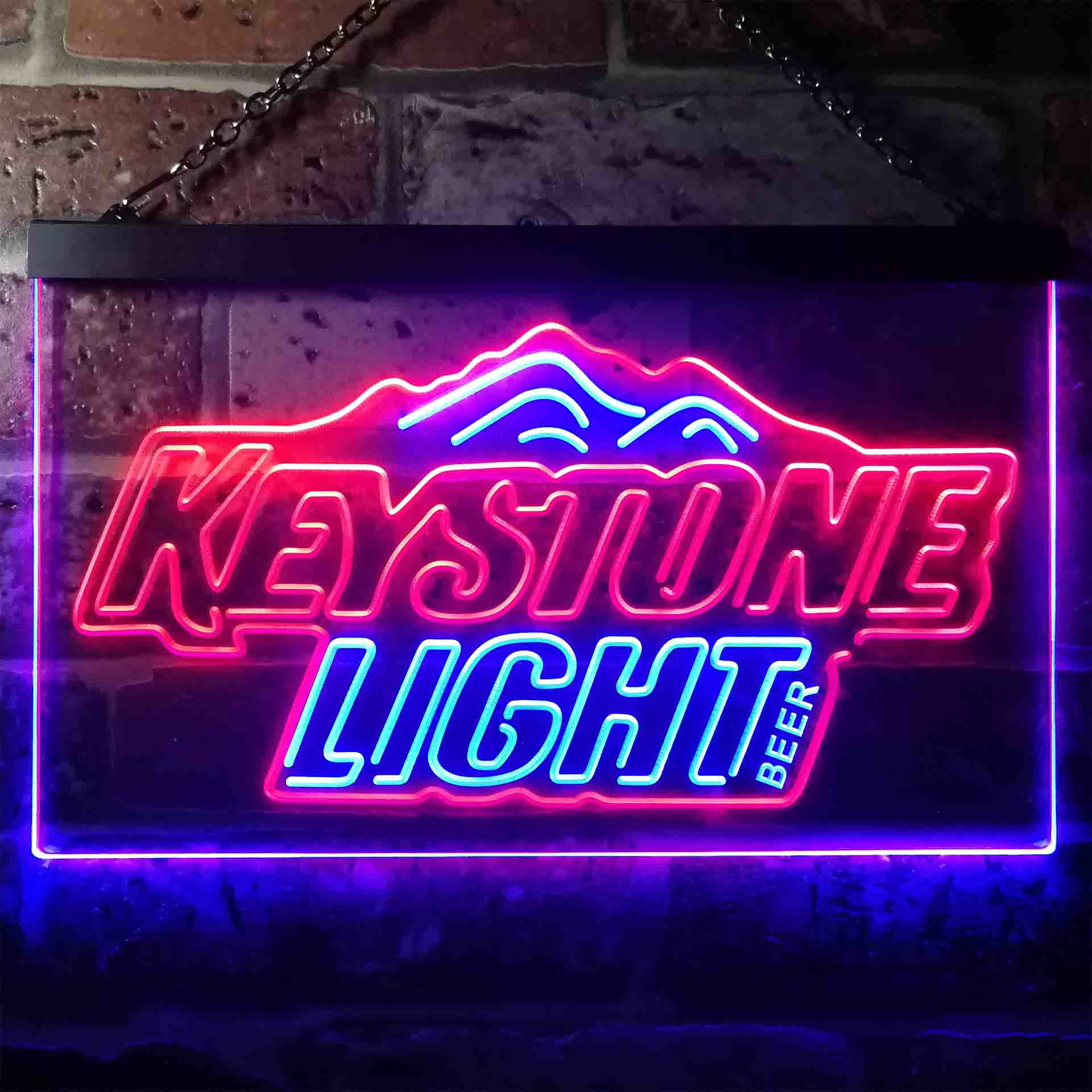 Keystone Light Beer Home Bar Neon Light LED Sign - Image 10