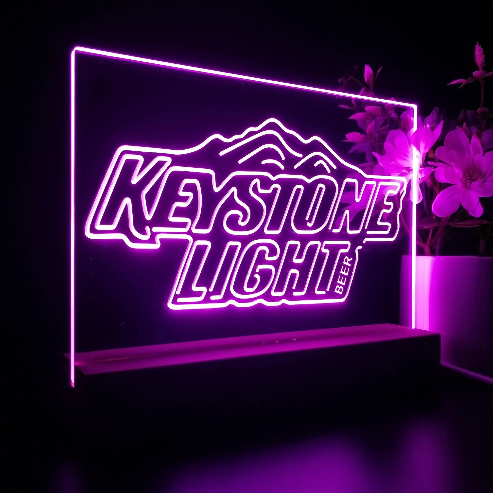 Keystone Light Beer Neon Sign Pub Bar Lamp - Image 6