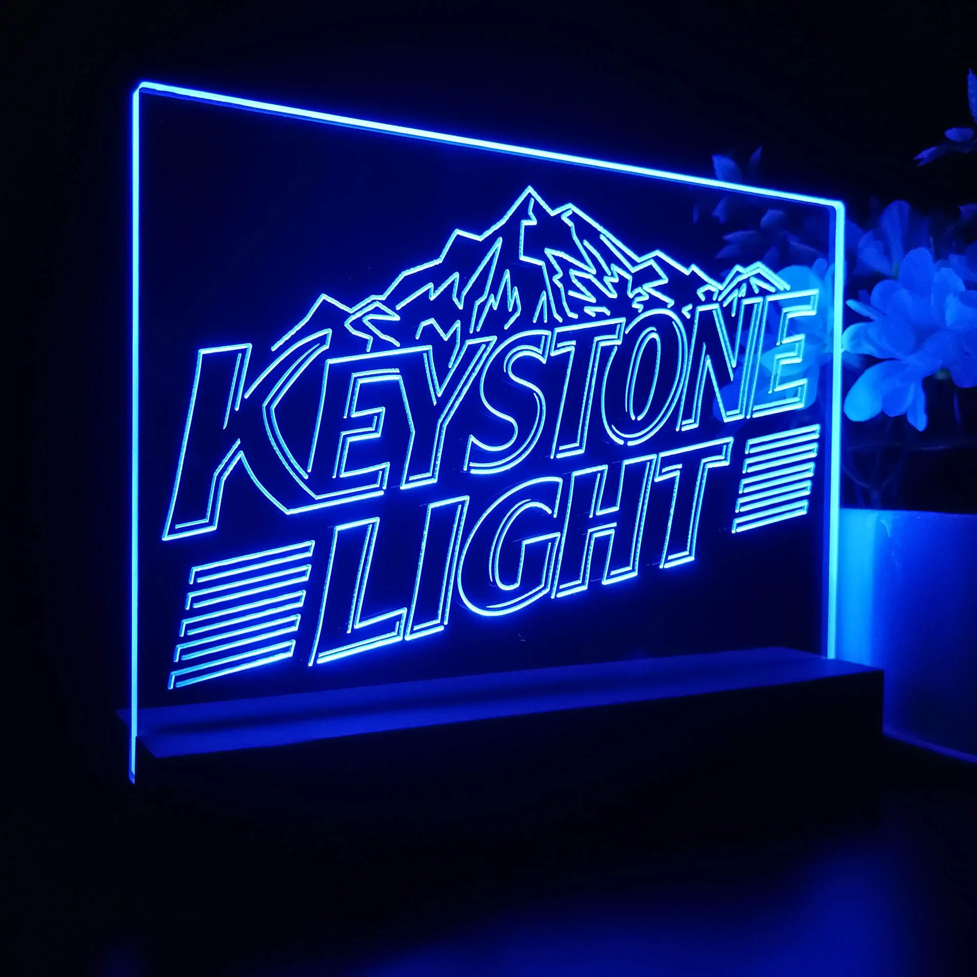 Keystone Light Neon Sign Pub Bar Decor Lamp