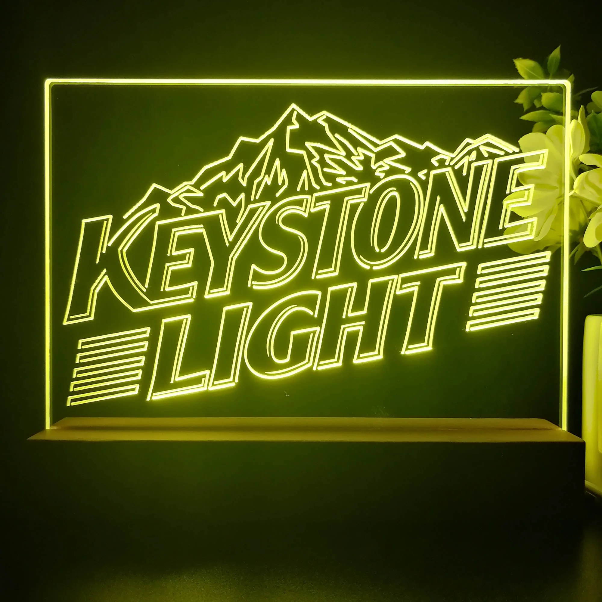 Keystone Light Neon Sign Pub Bar Decor Lamp - Image 3