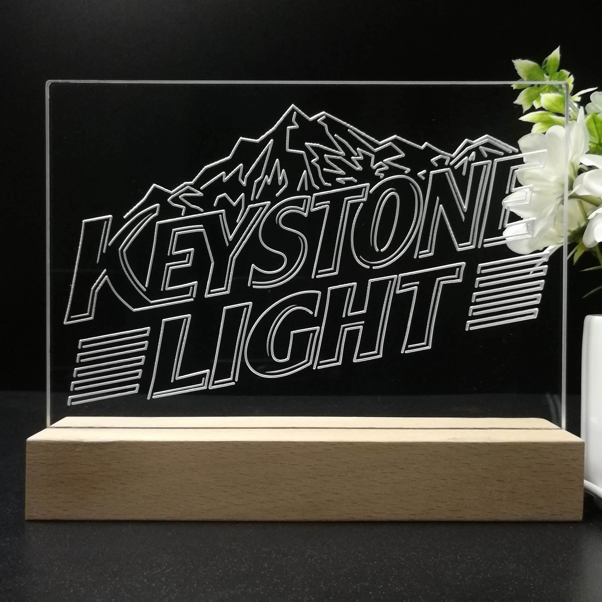 Keystone Light Neon Sign Pub Bar Decor Lamp - Image 8