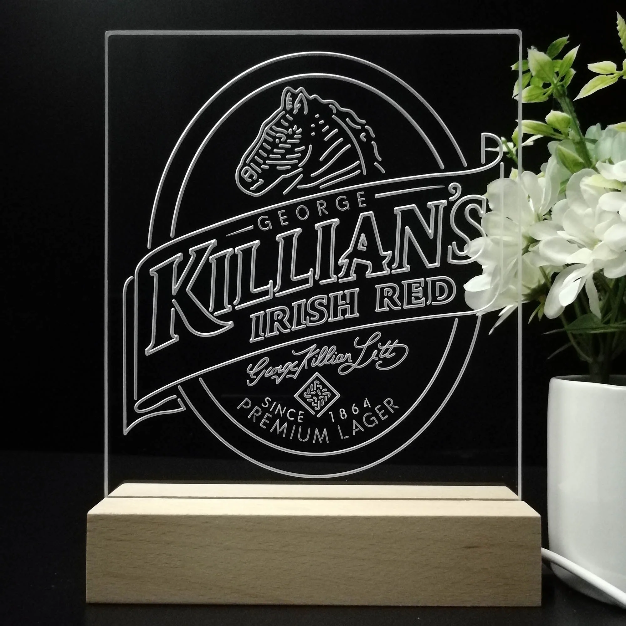 Killian's Irish Beer Night Light Neon Pub Bar Lamp - Image 8