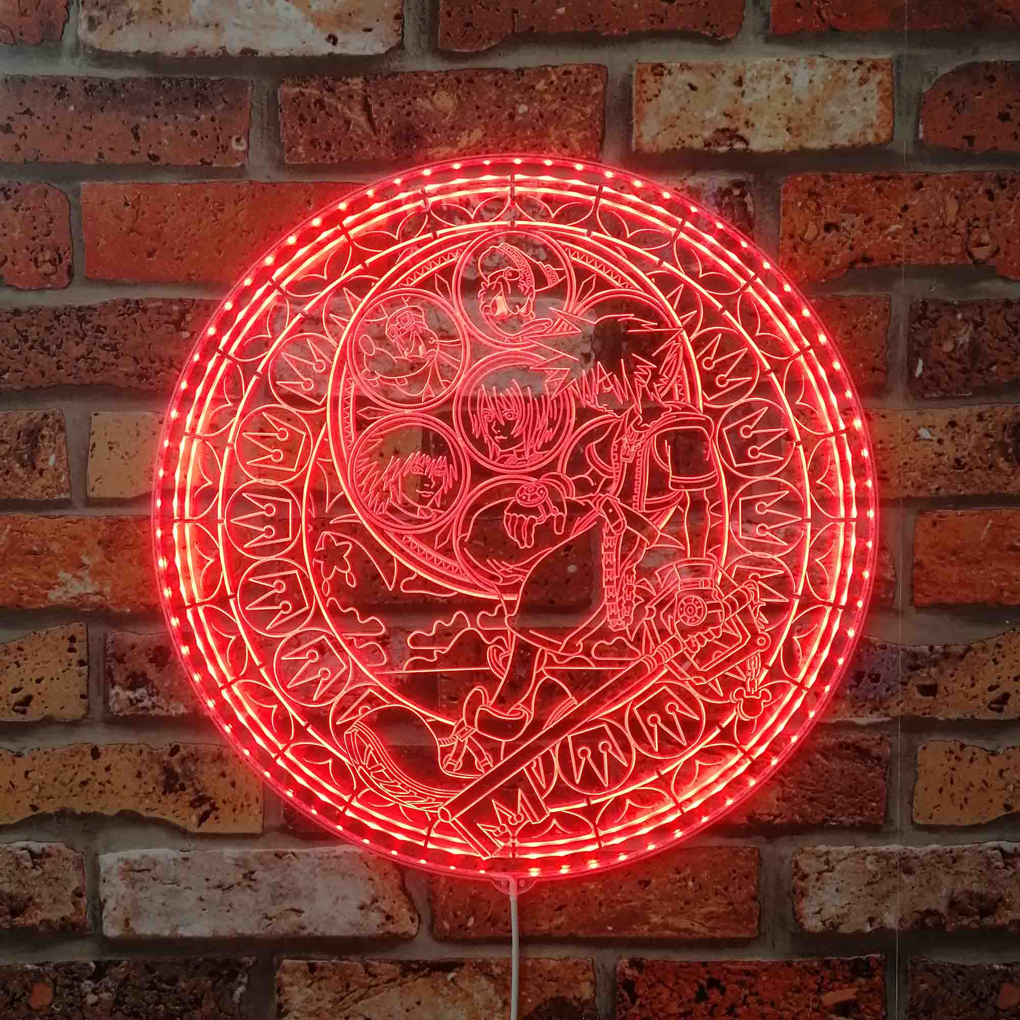 Kingdom Hearts Neon LED Sign with Dynamic RGB Colors - Image 3