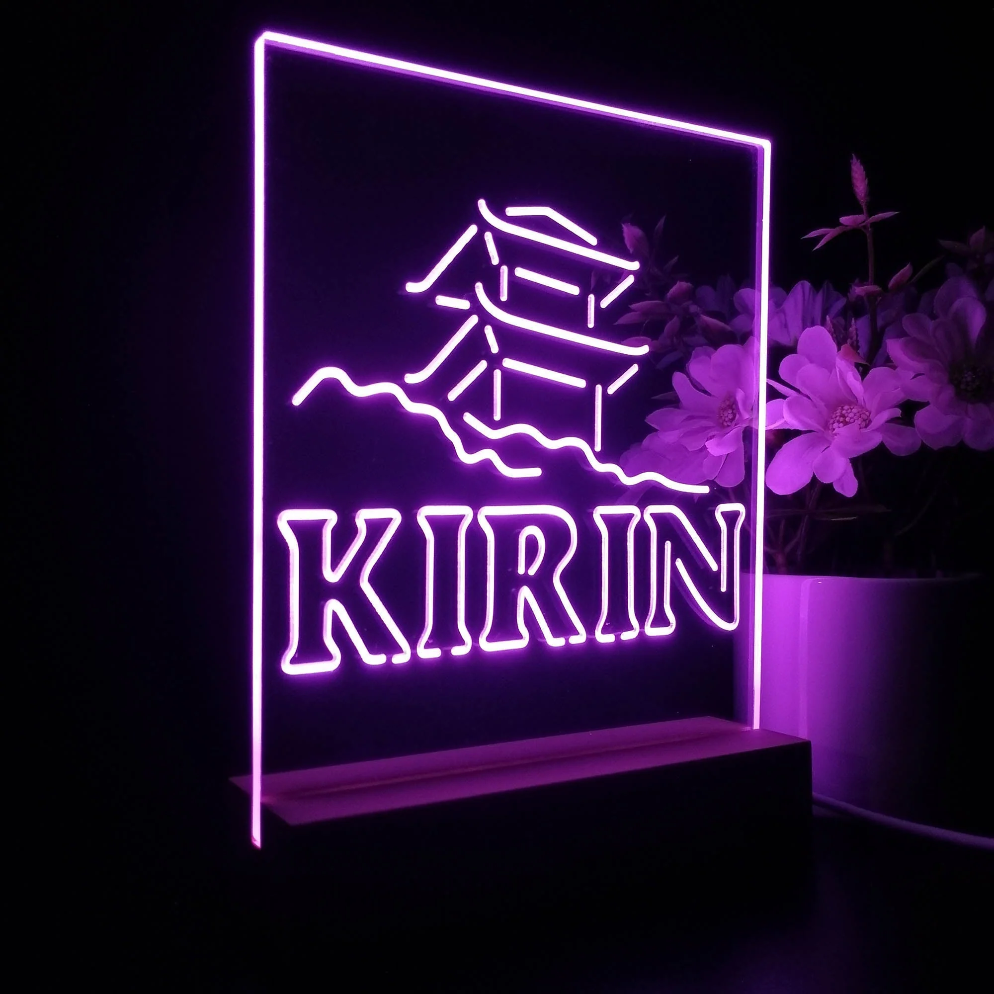 Kirin Japanese Pagoda 3D Illusion Night Light Desk Lamp - Image 6