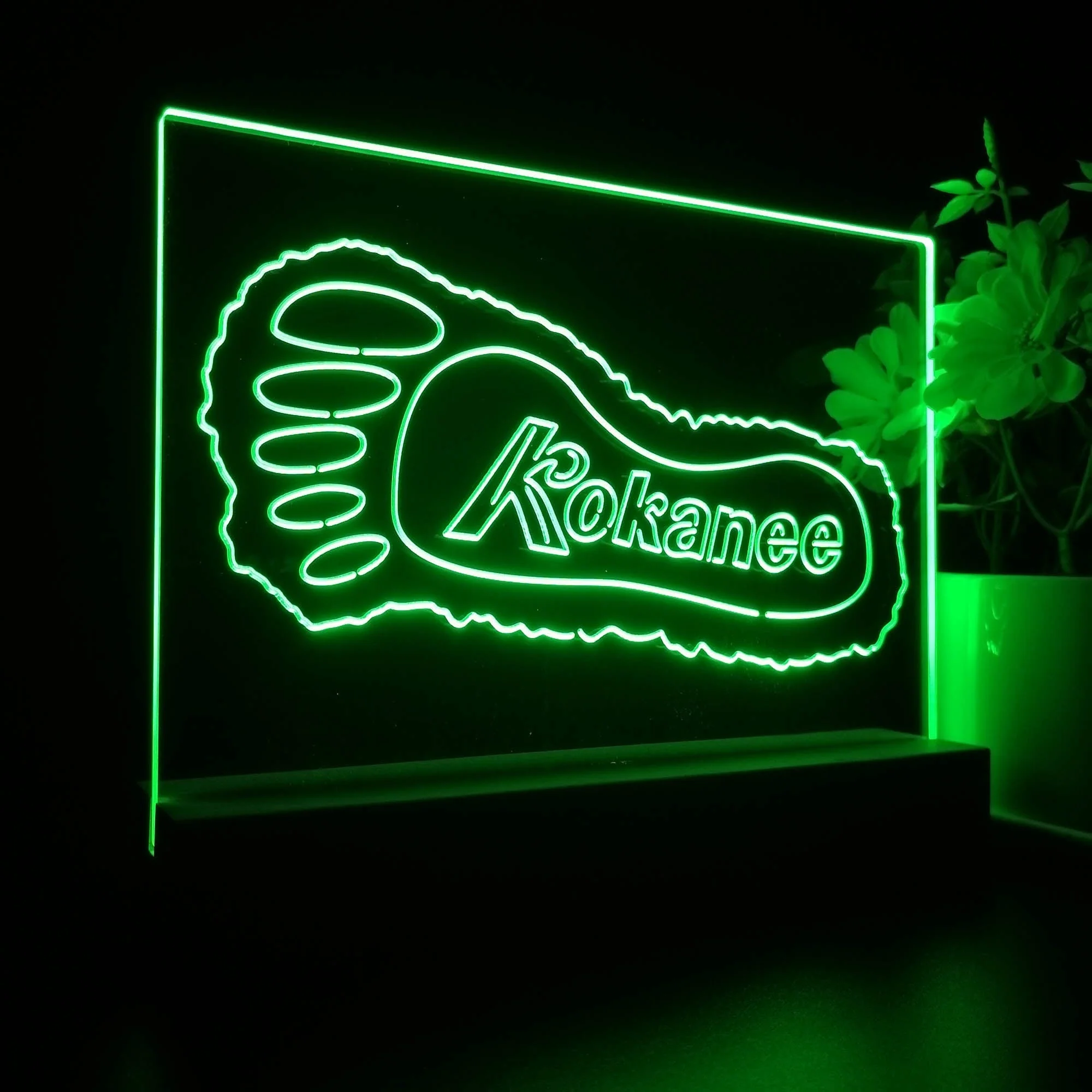 Kokanee Beer Foot Neon Sign Pub Bar Lamp - Image 7