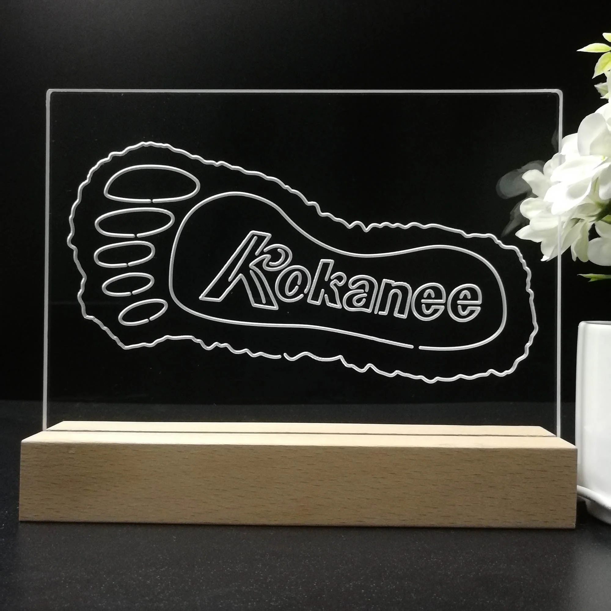 Kokanee Beer Foot Neon Sign Pub Bar Lamp - Image 8