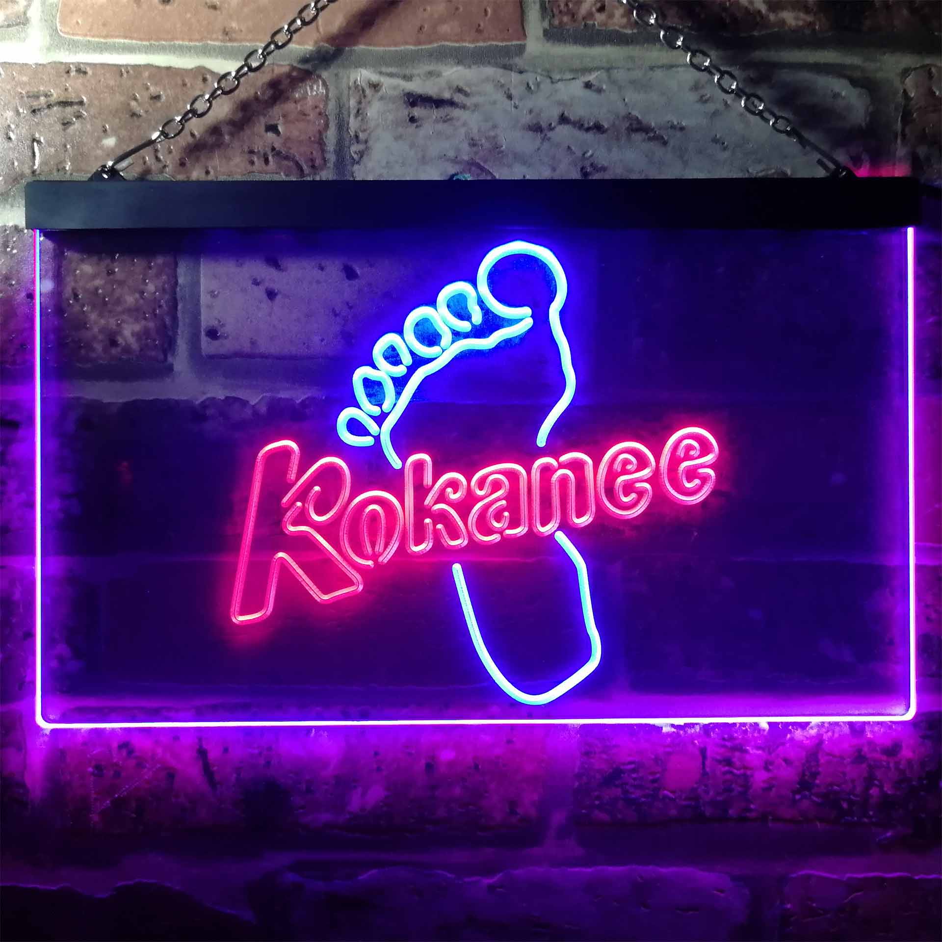 Kokanee Foot Man Cave Bar Home Bar Neon Light LED Sign - Image 6