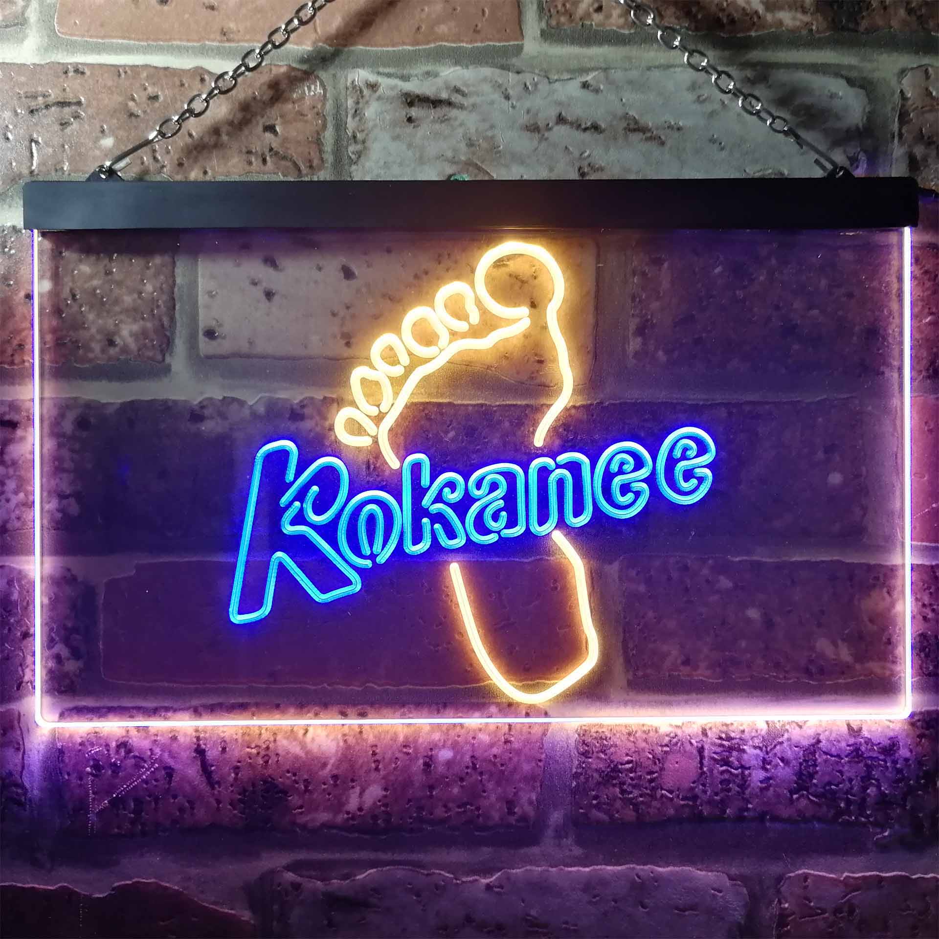 Kokanee Foot Man Cave Bar Home Bar Neon Light LED Sign - Image 9