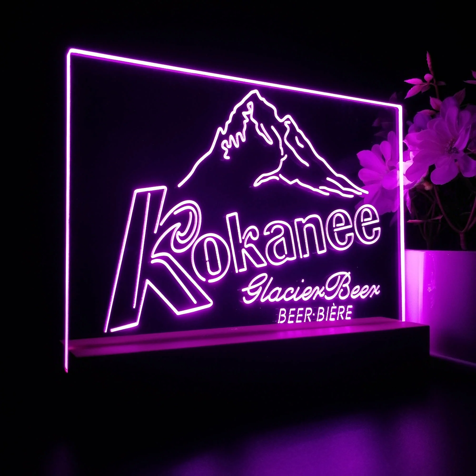 Kokanee Glacier Beer Neon Sign Pub Bar Lamp - Image 5