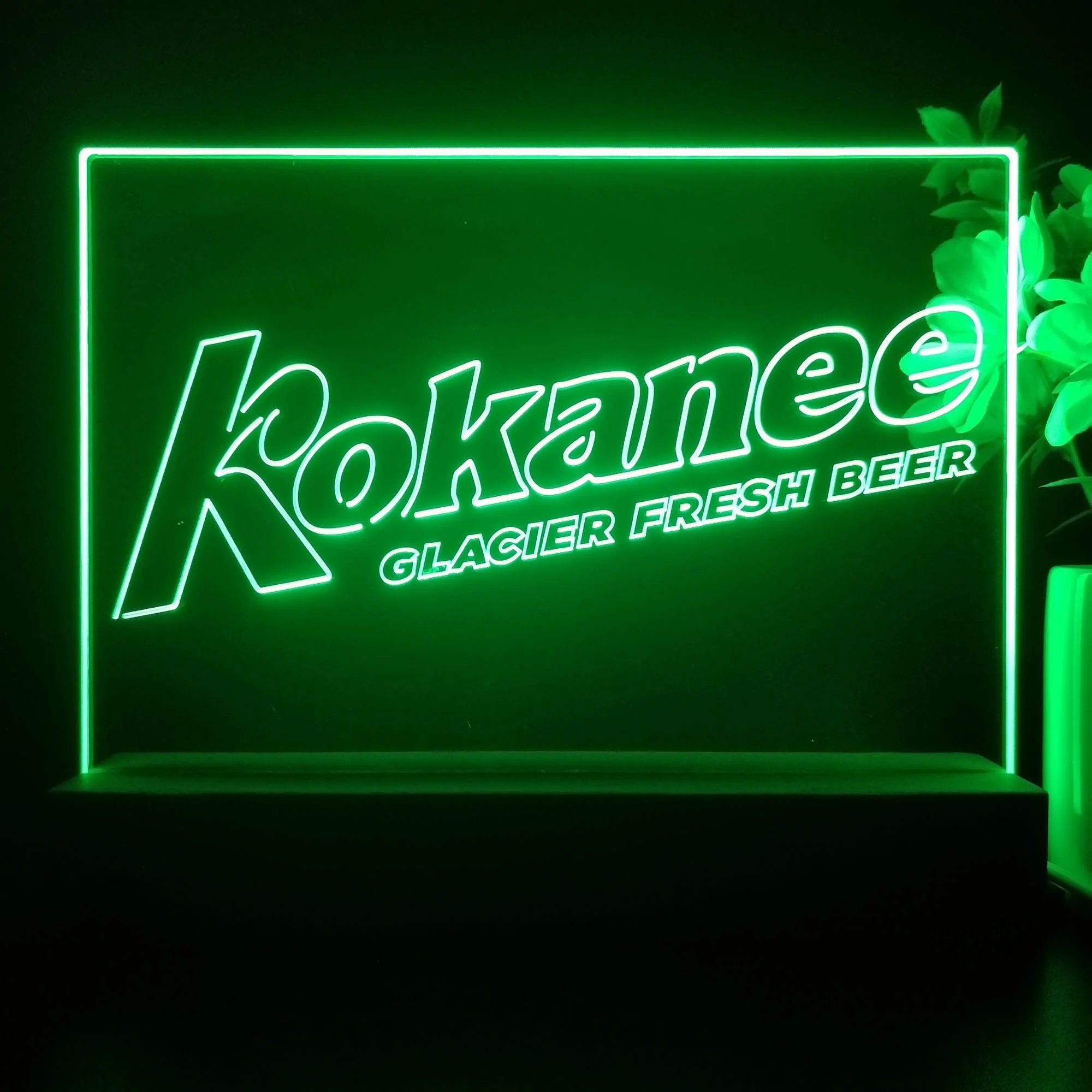 Kokanee Glacier Fresh Beer Neon Sign Pub Bar Decor Lamp - Image 2