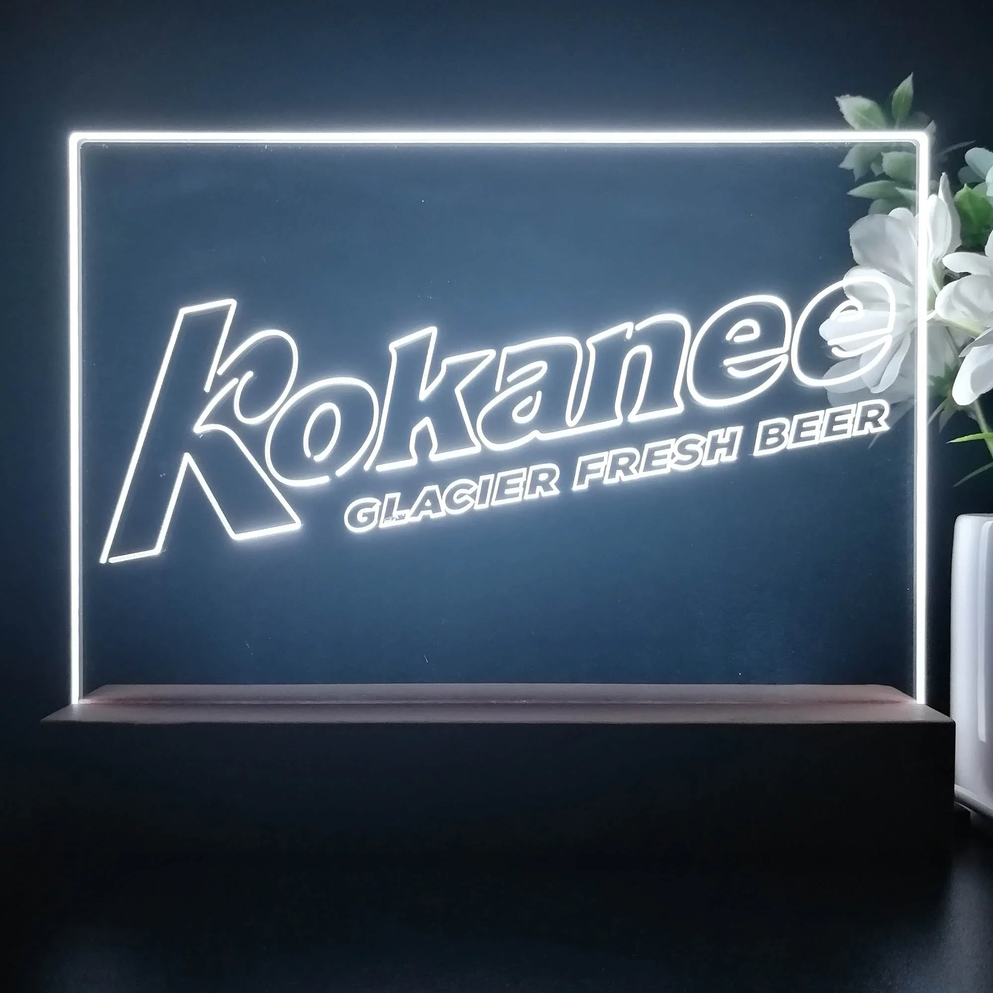 Kokanee Glacier Fresh Beer Neon Sign Pub Bar Decor Lamp - Image 3