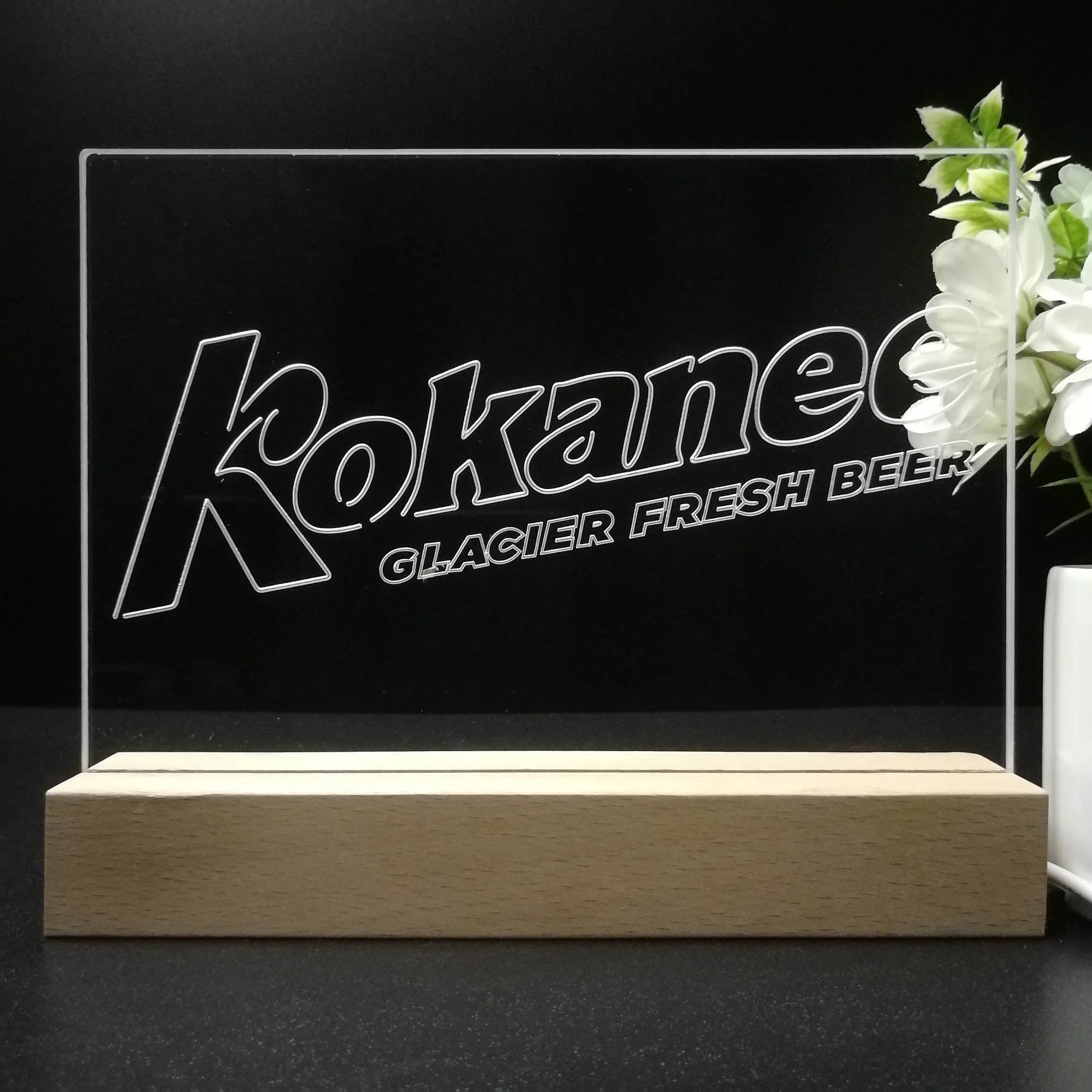 Kokanee Glacier Fresh Beer Neon Sign Pub Bar Decor Lamp - Image 8