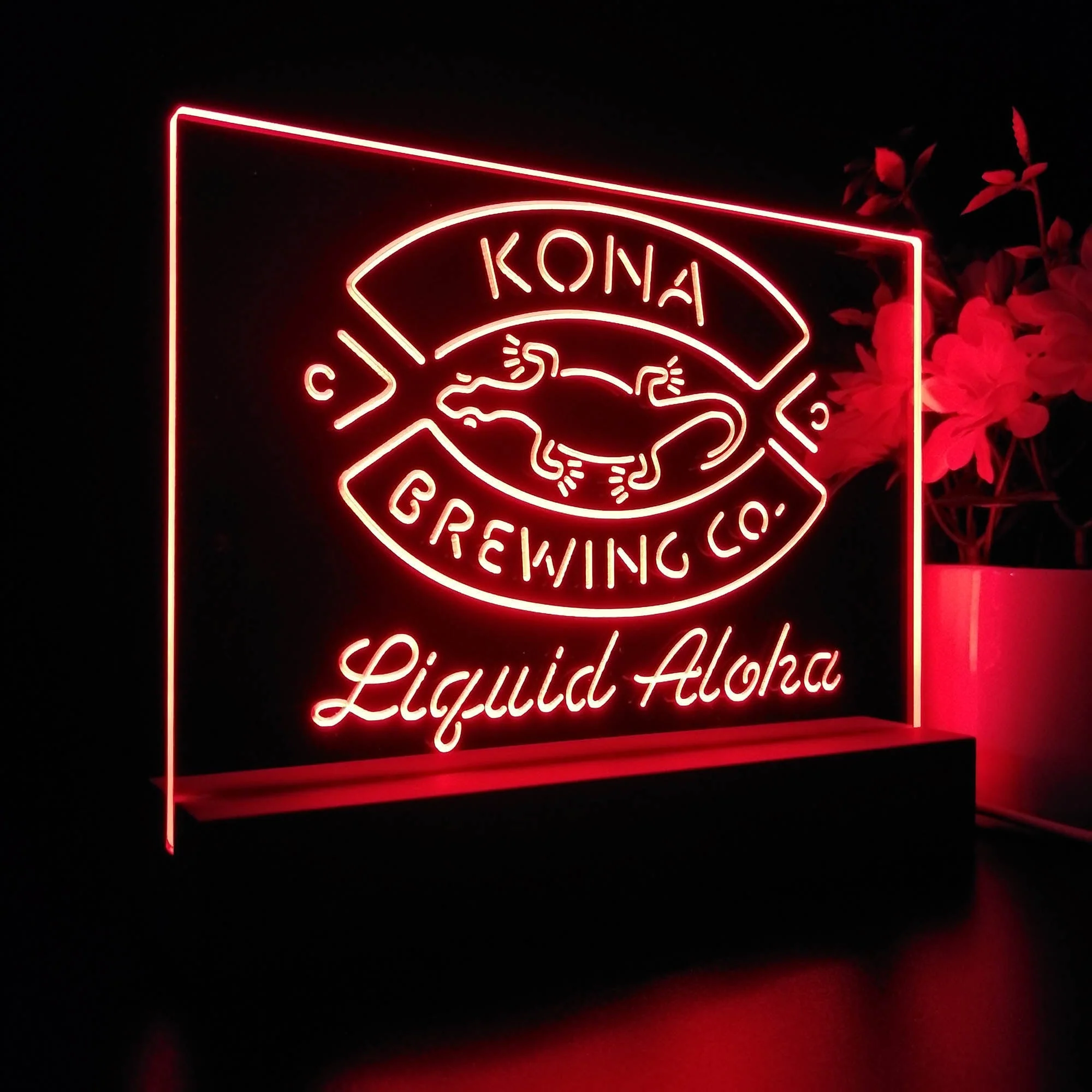 Kona Brewing Company Beer Neon Sign Pub Bar Lamp - Image 7