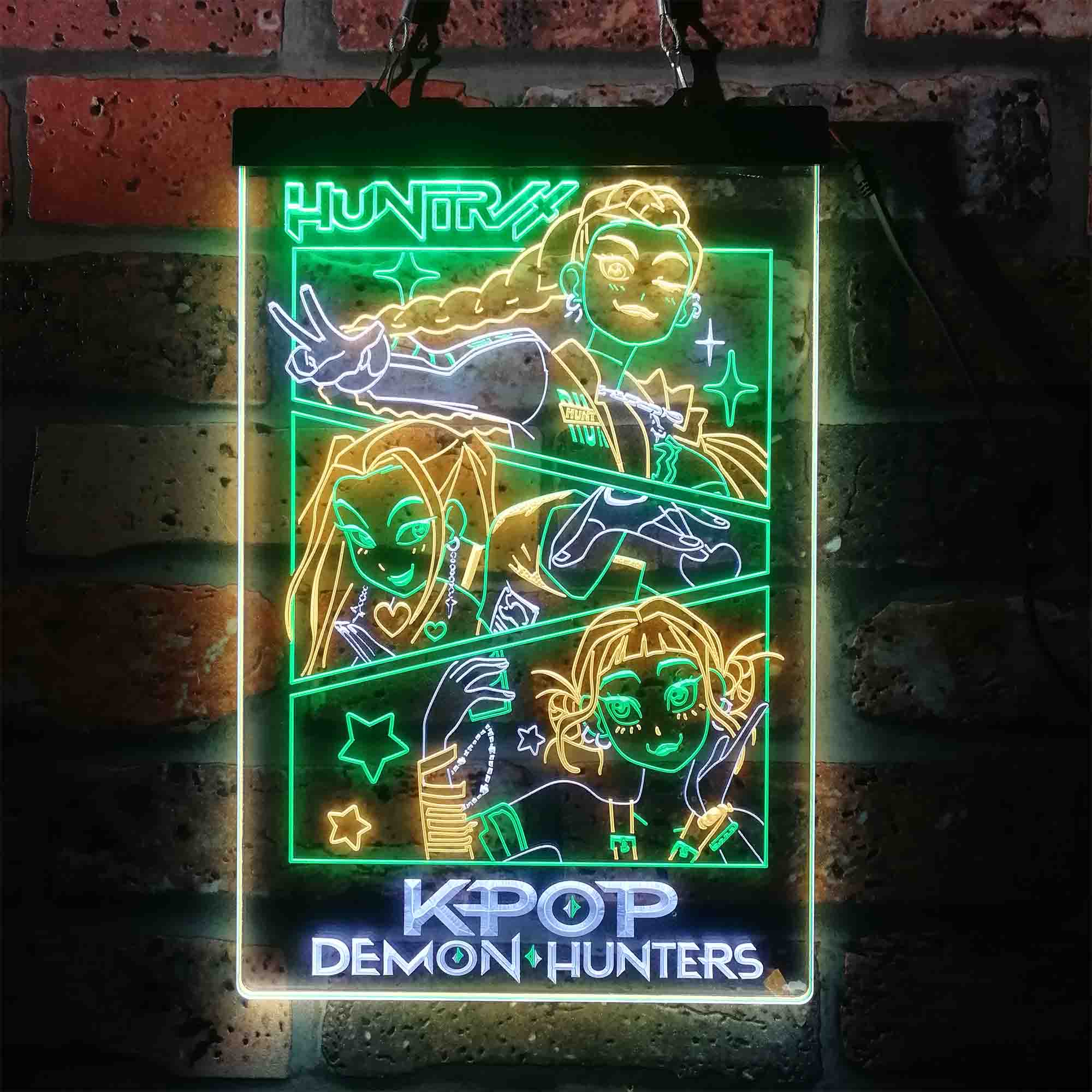 Kpop Demon Hunters Huntrix Neon LED Sign 3 Colors - Image 7