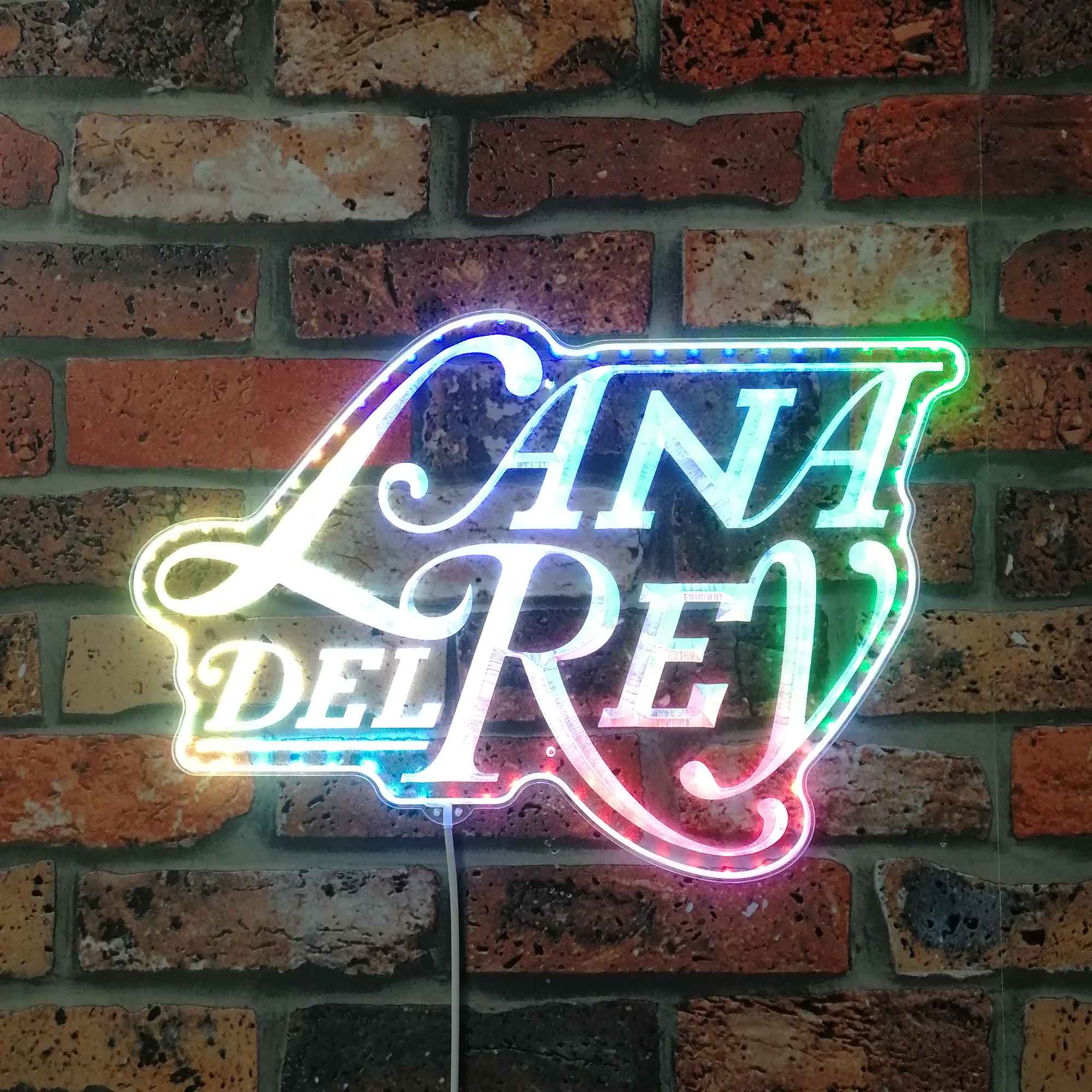 Lana Del Rey Neon LED Sign with Dynamic RGB Colors