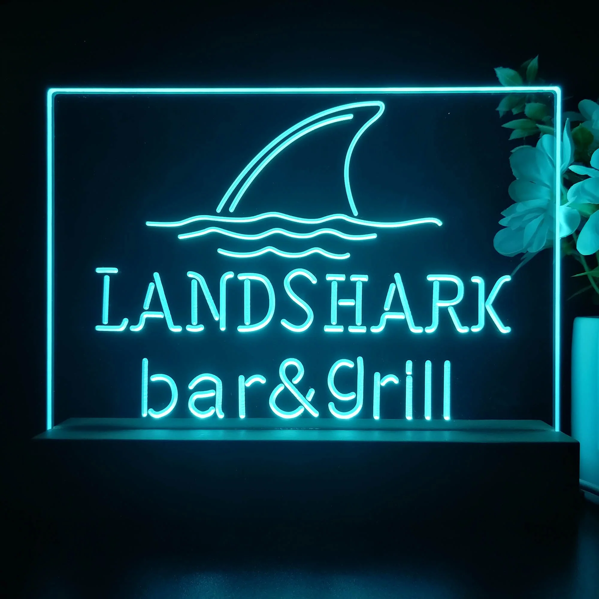 Landshark Bar and Grill Neon Sign Pub Bar Lamp - Image 5