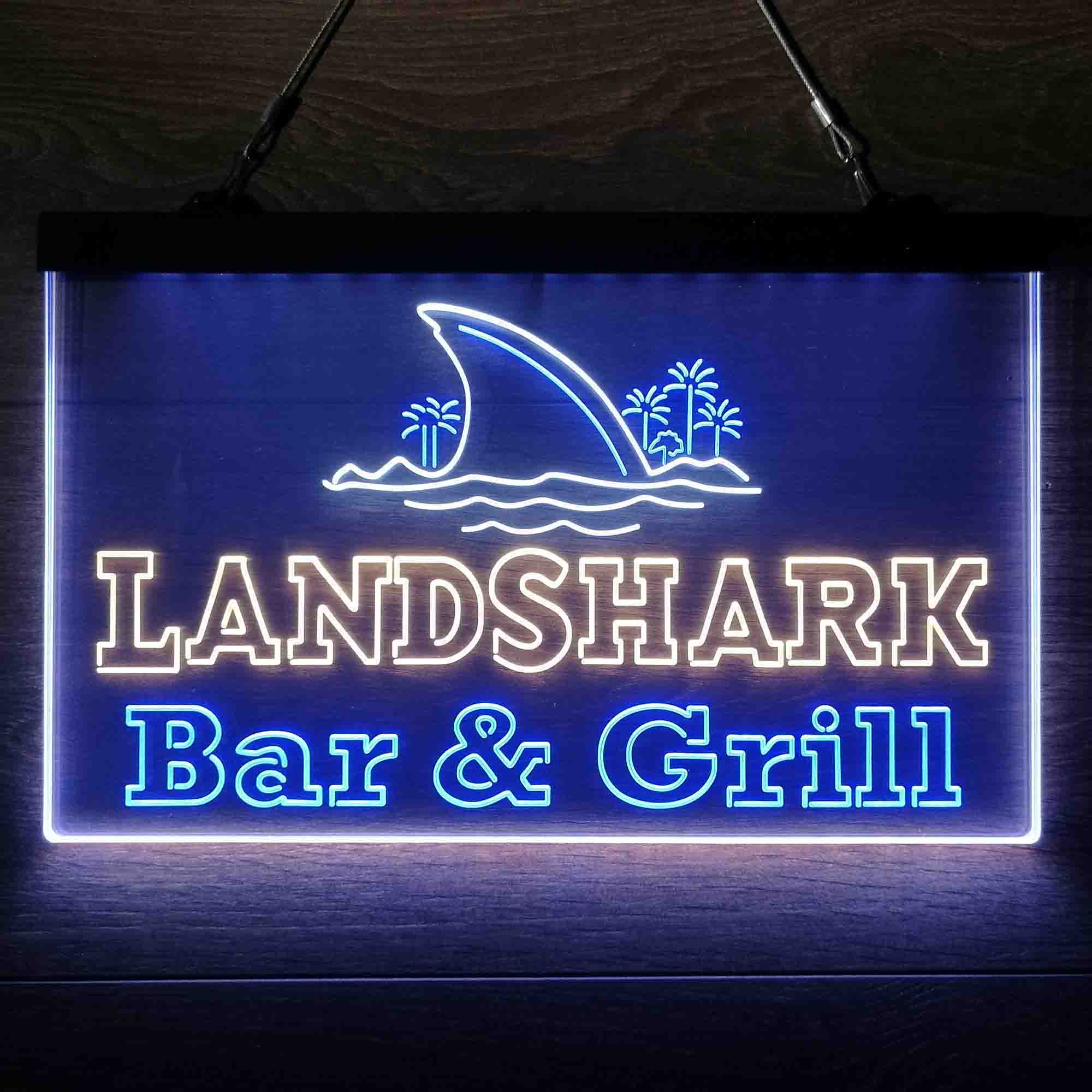 Landshark Bar & Grill Beer  Neon 3-Color LED Sign - Image 2