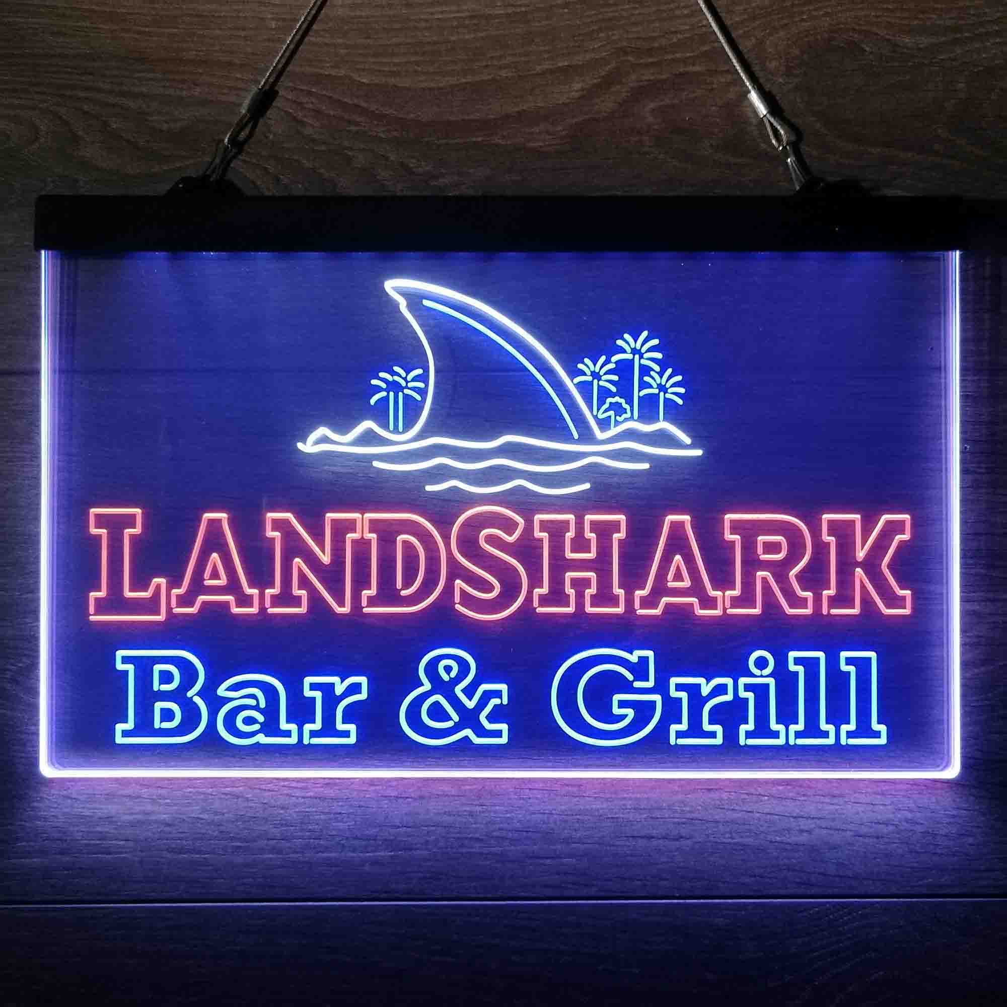 Landshark Bar & Grill Beer  Neon 3-Color LED Sign - Image 6