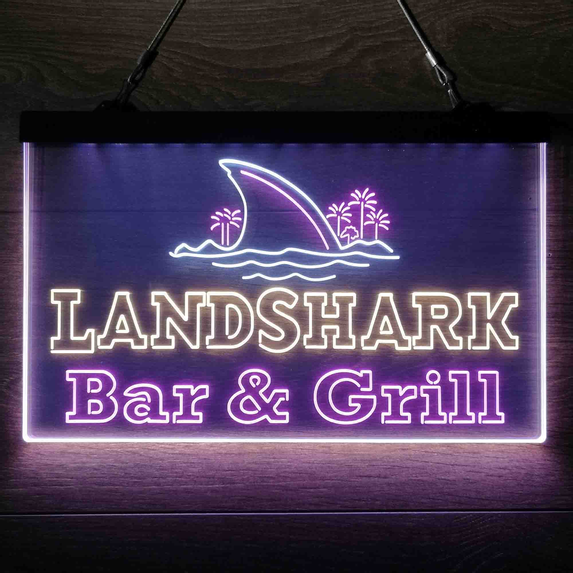 Landshark Bar & Grill Beer  Neon 3-Color LED Sign - Image 7