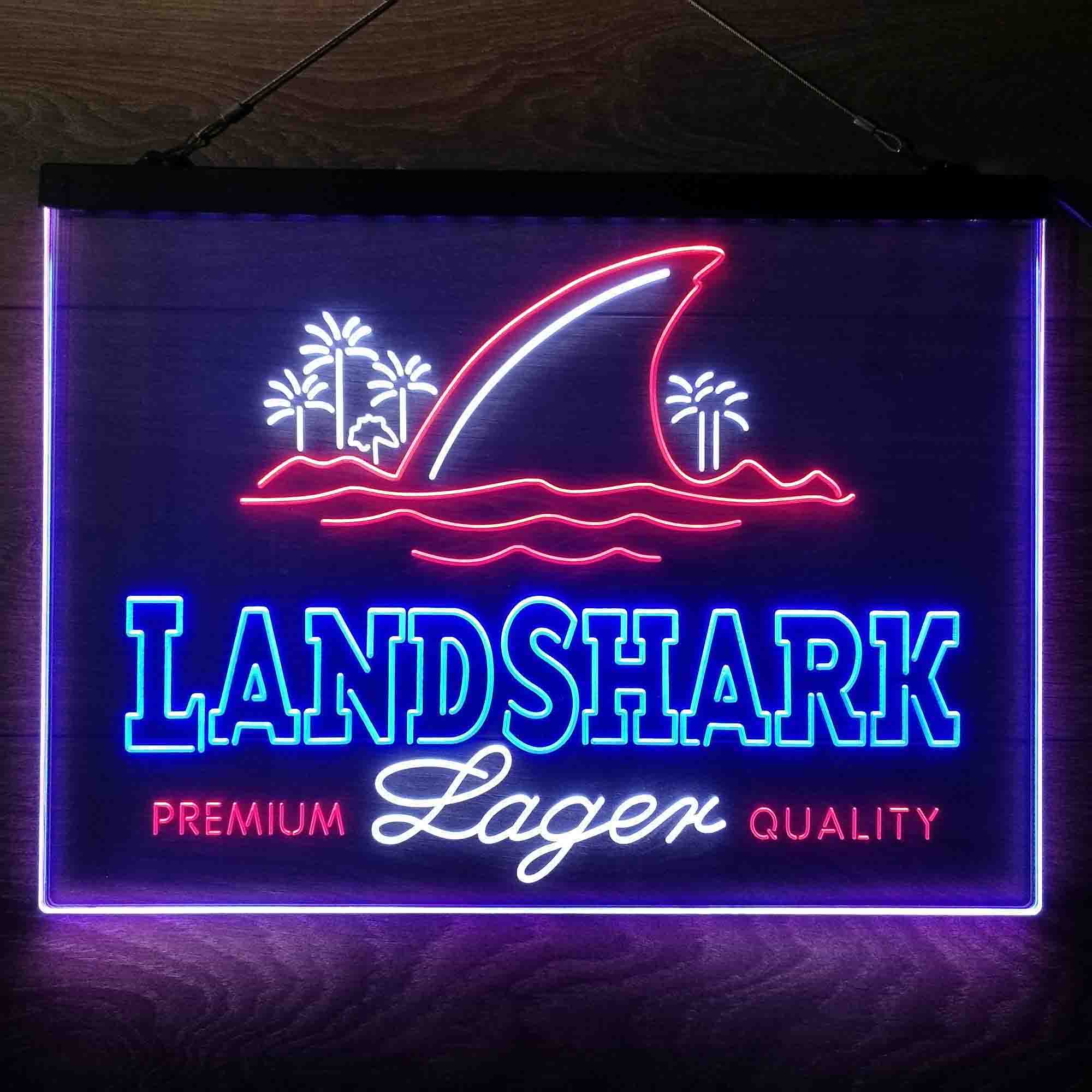 Landshark Lager Neon 3-Color LED Sign - Image 13