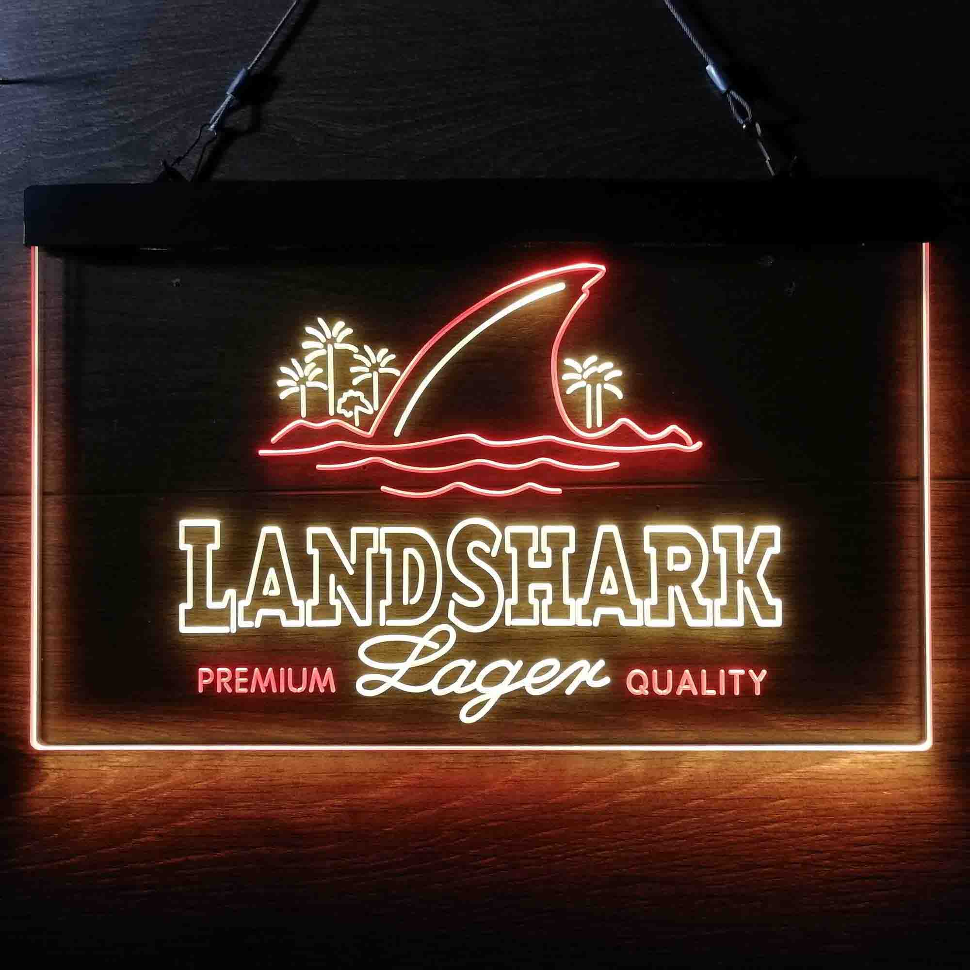 Landshark Lager Premium Quality Home Bar Neon Light LED Sign